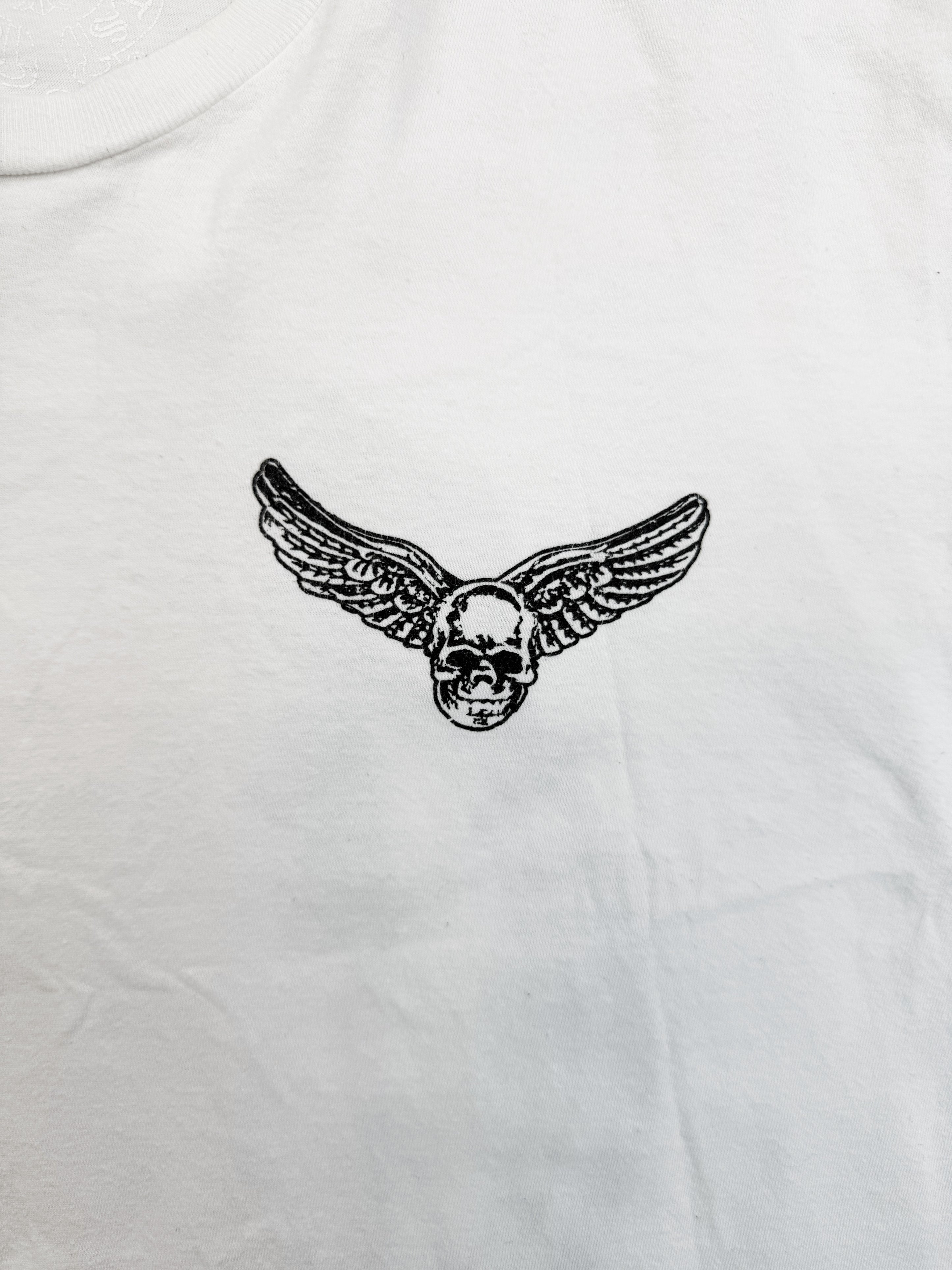 Chrome Hearts x Foti White Horseshoe Logo T-Shirt