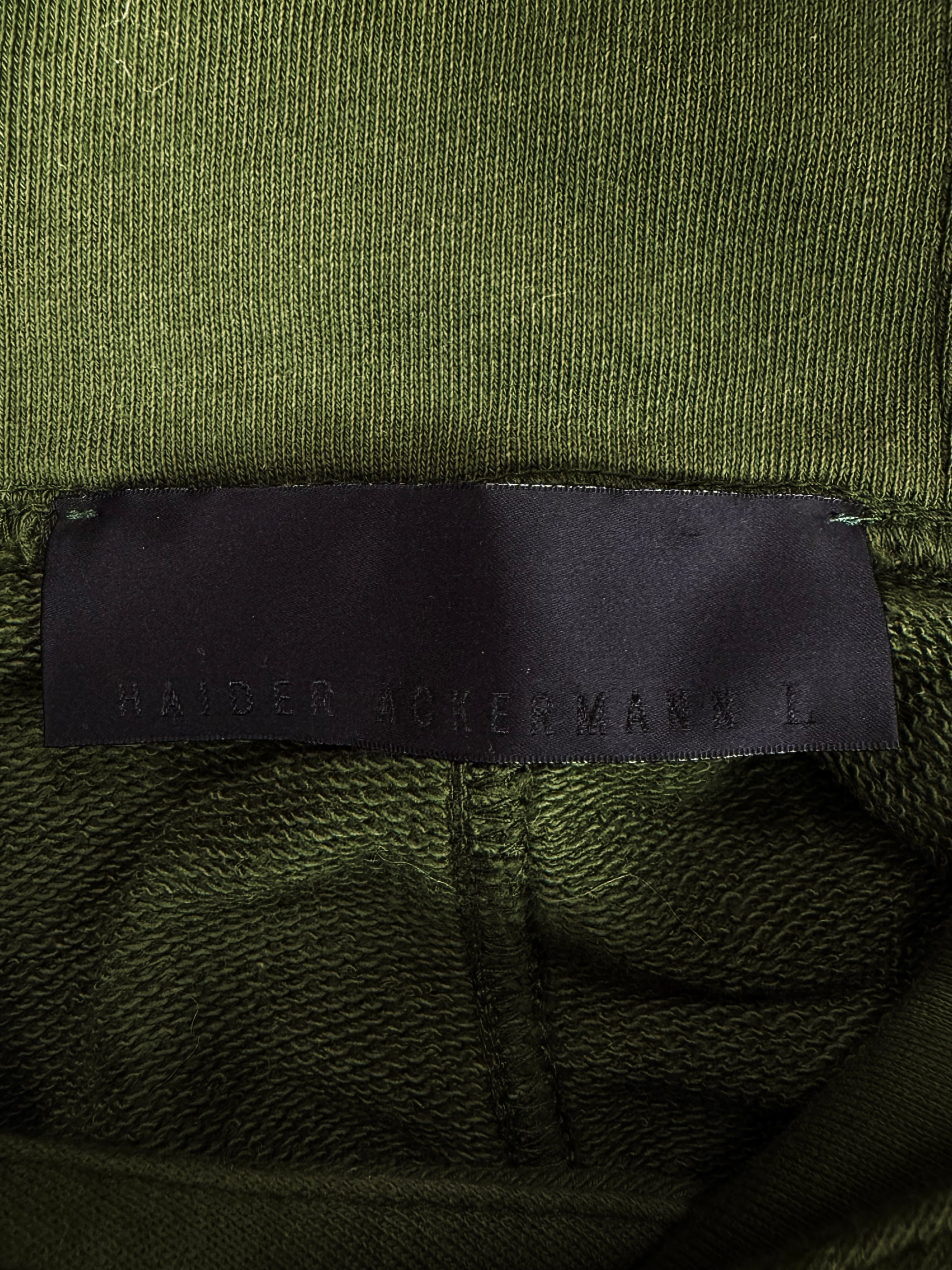 Haider Ackermann ‘Perth’ Boxy Dark Green Heavy Weight Hoodie