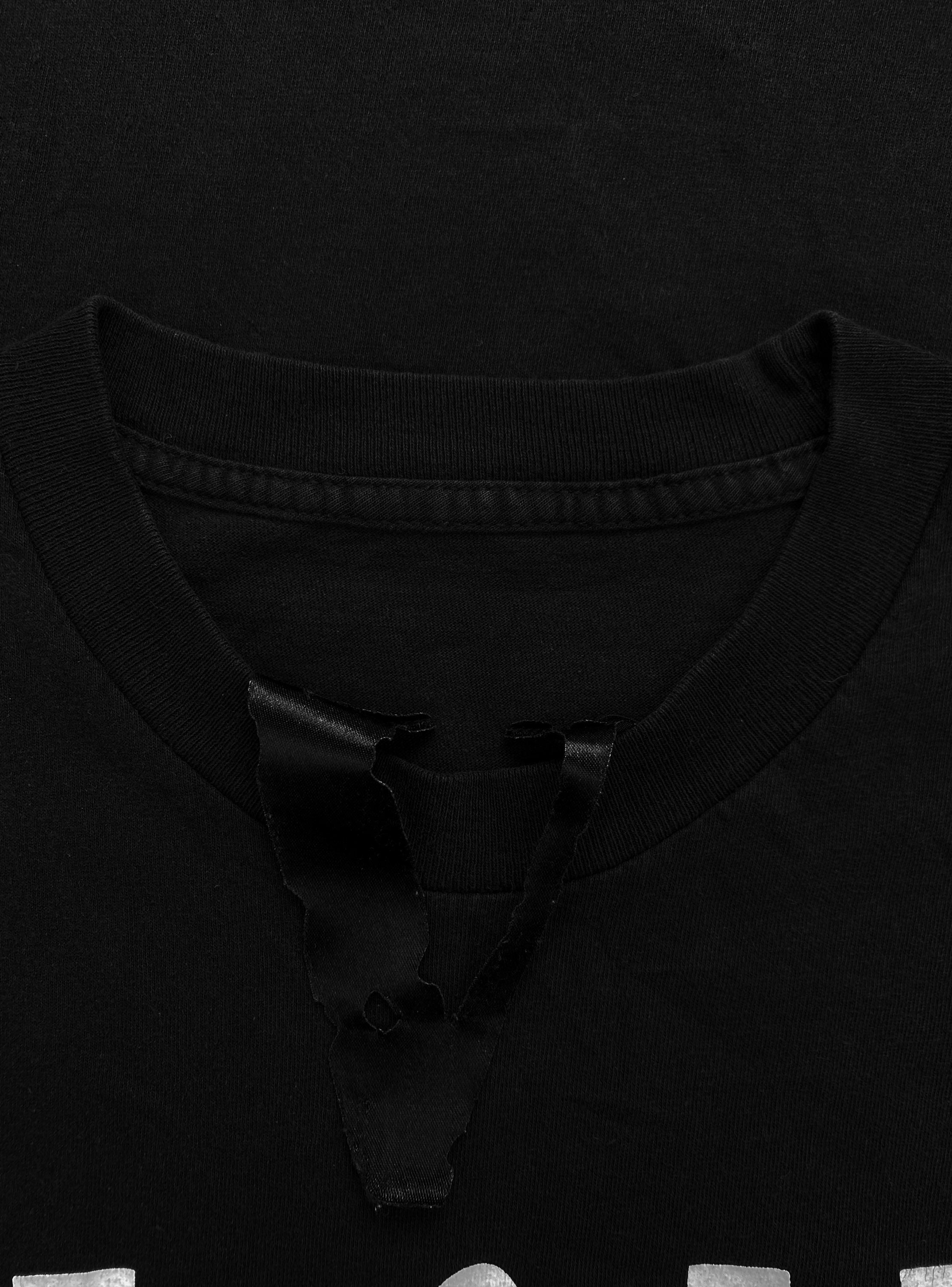 Vlone “V” Green Staple Graphic Black T-Shirt