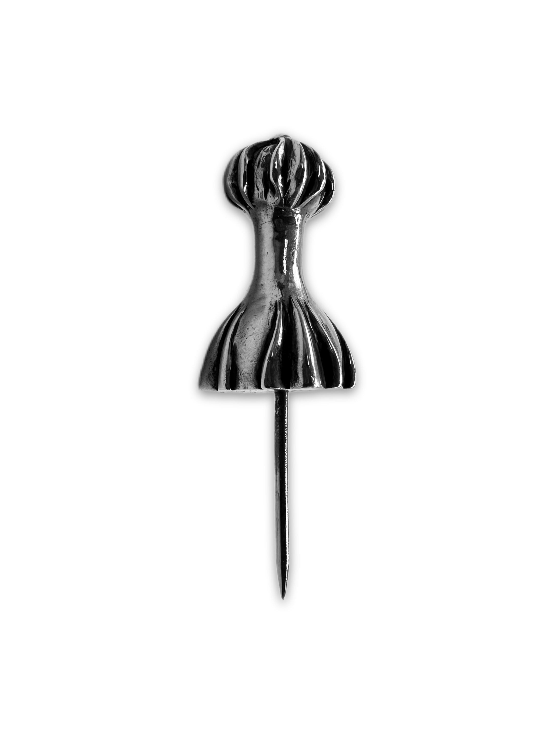 2003 Chrome Hearts .925 Silver Etched Push Pin