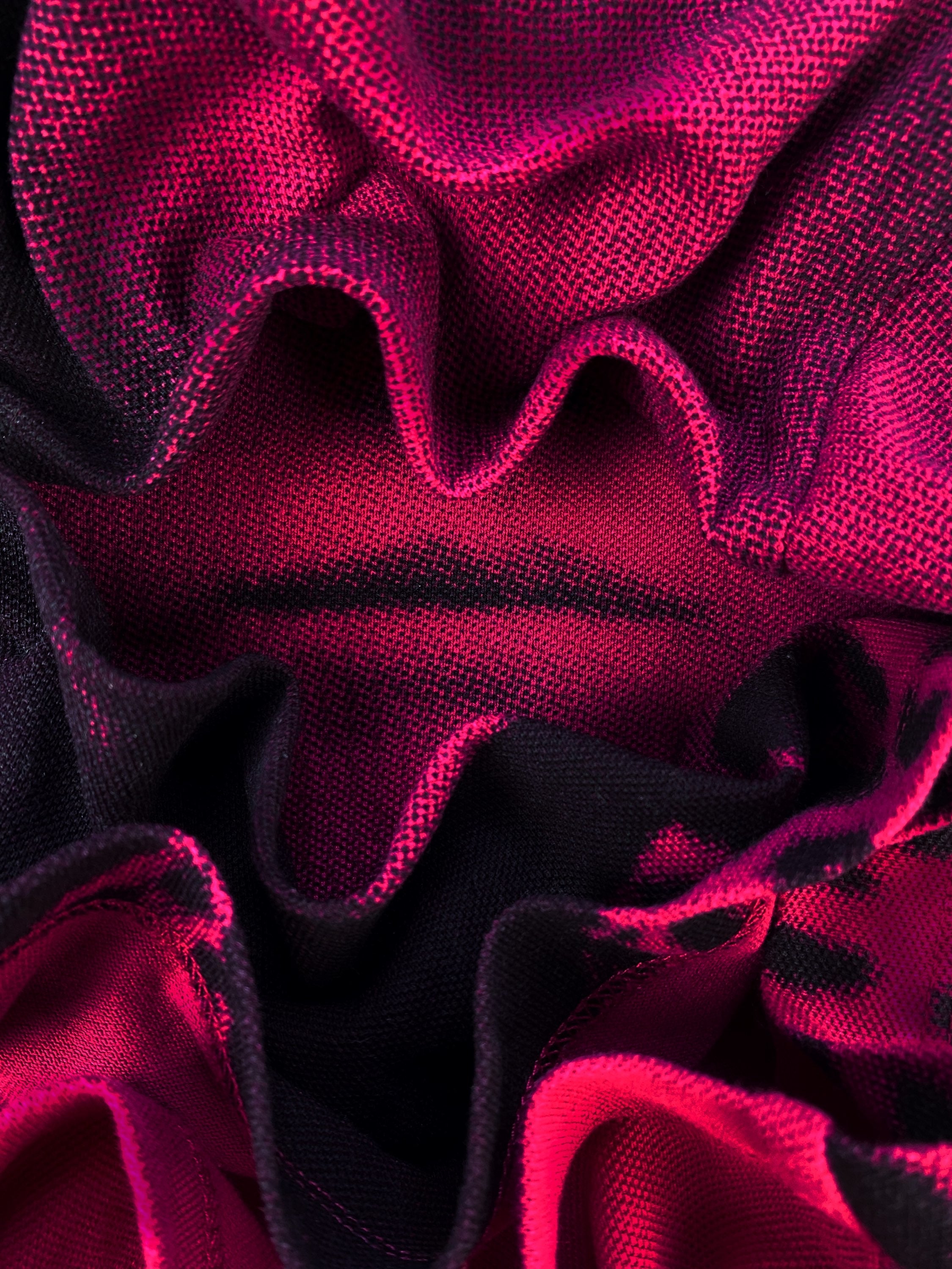 AW18 Raf Simons x Fred Perry ‘Faces’ Magenta Polo Shirt