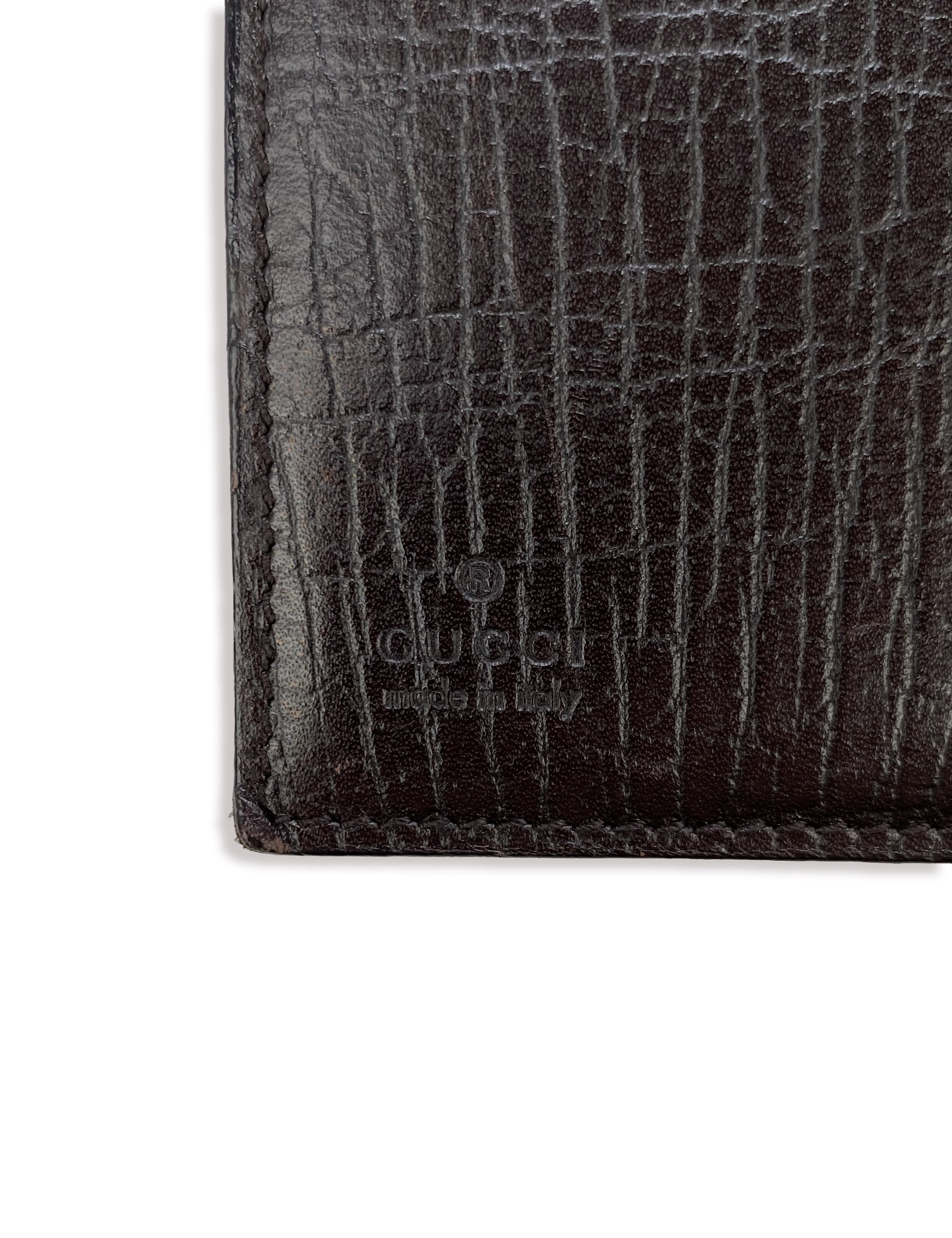 Gucci GG Monogram Bifold Button Clasp Wallet
