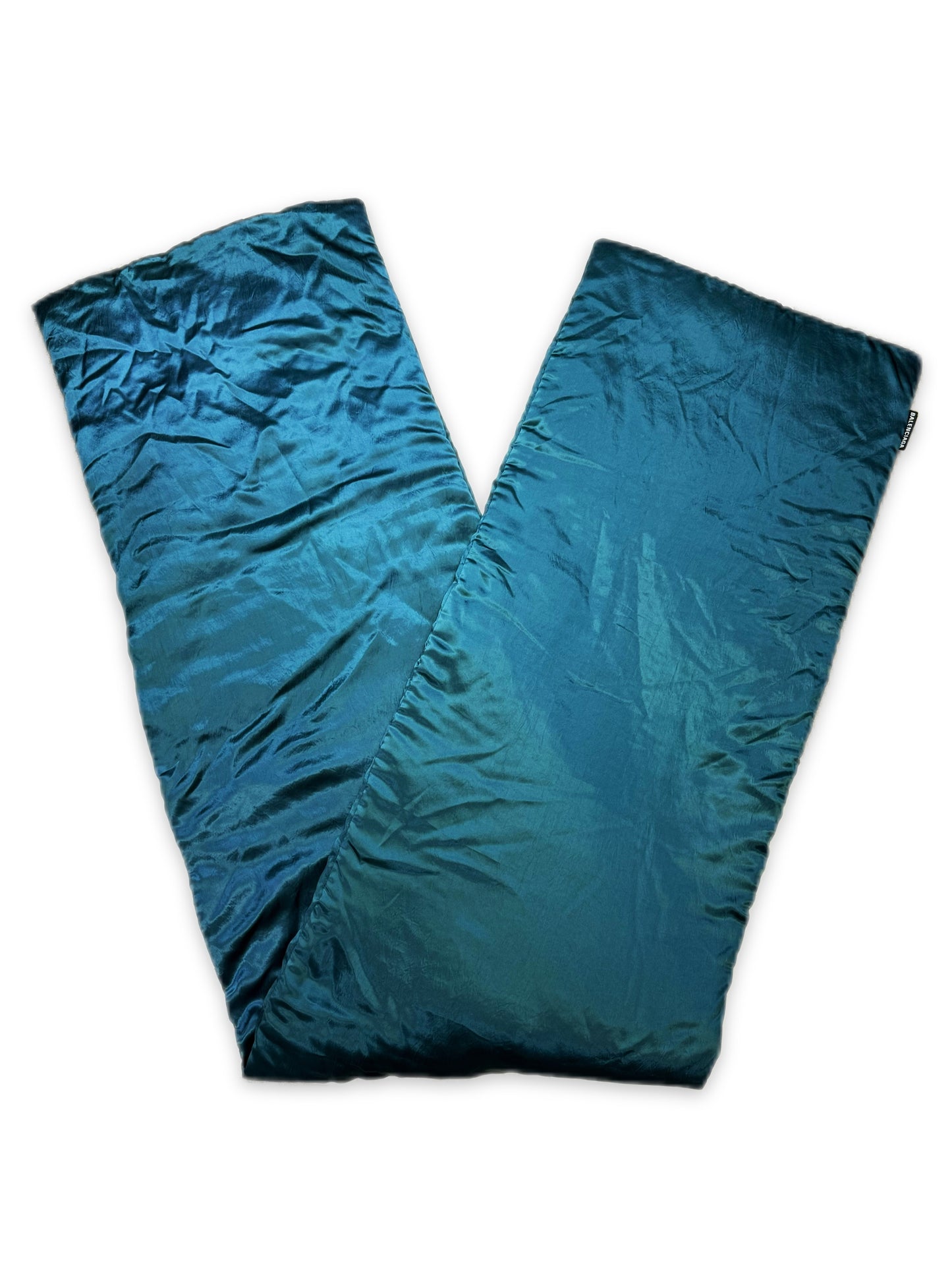 Balenciaga XXL Teal Puffer Scarf / Shall