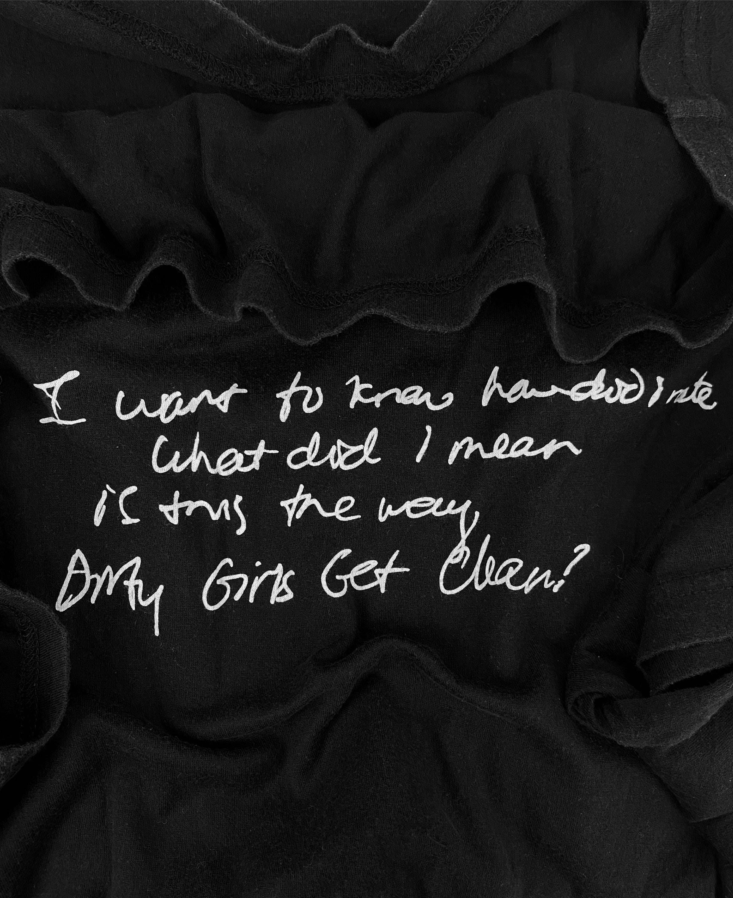 00s Hysteric Glamour ‘Dirty Girls’ Portrait Script T-Shirt