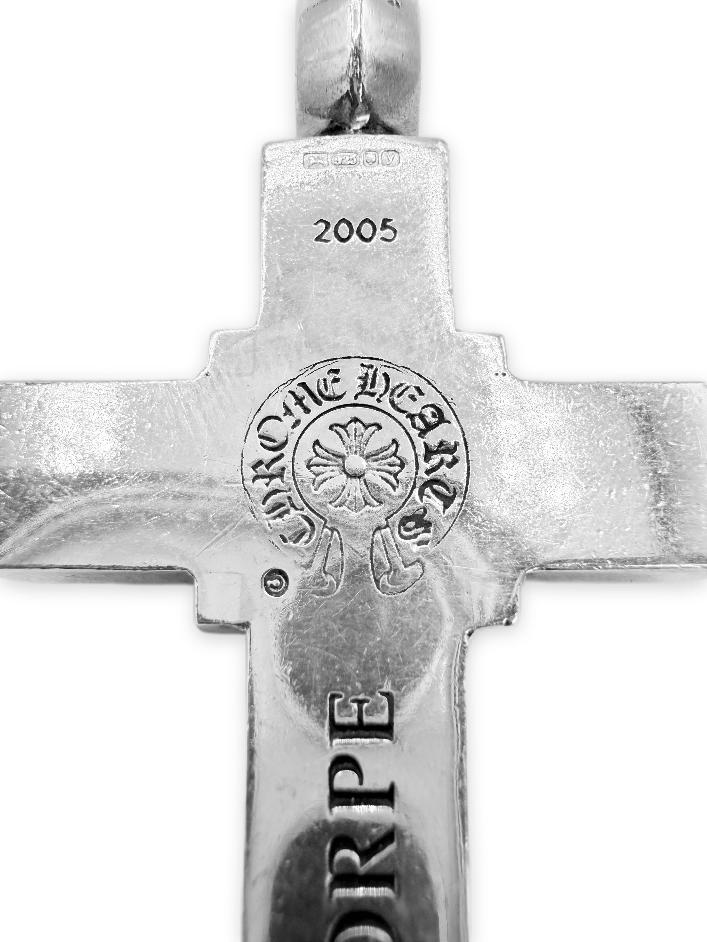 Chrome Hearts x Mapplethorpe .925 Silver Small Cross Pendant