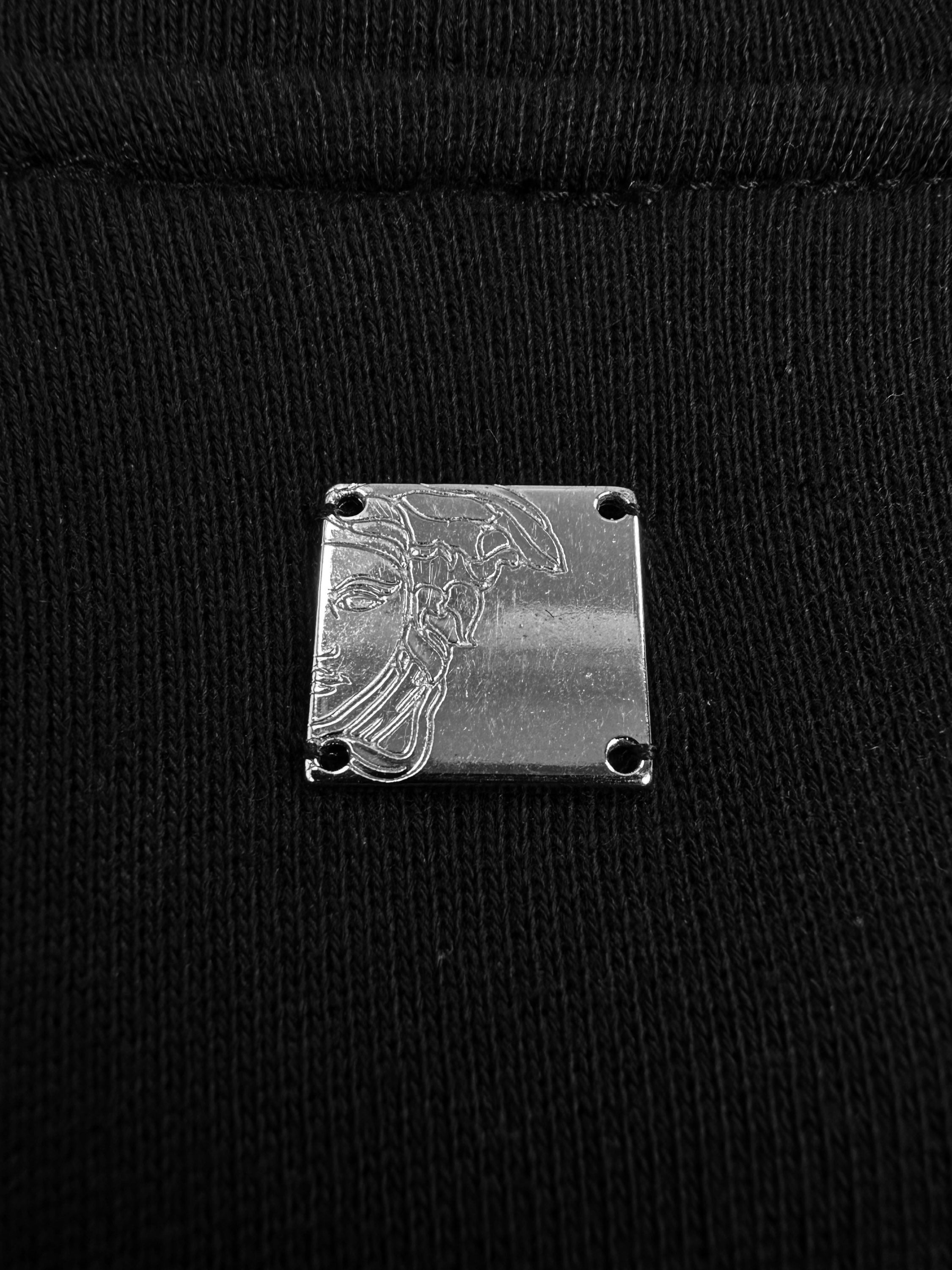 Versace Monogram Logo Black Heavy Weight Crewneck