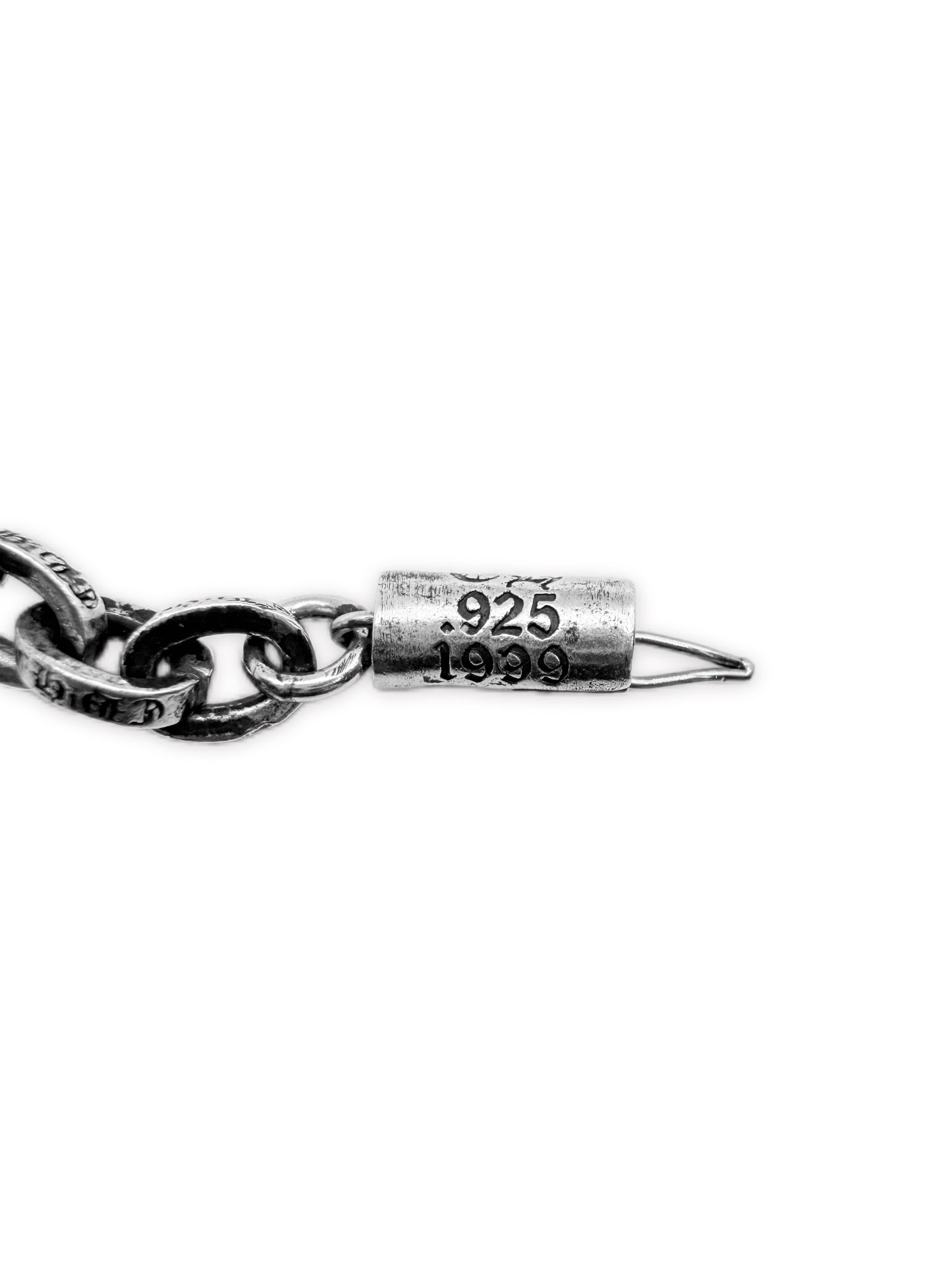Chrome Hearts 7 in Paper Chain .925 Silver Bracelet