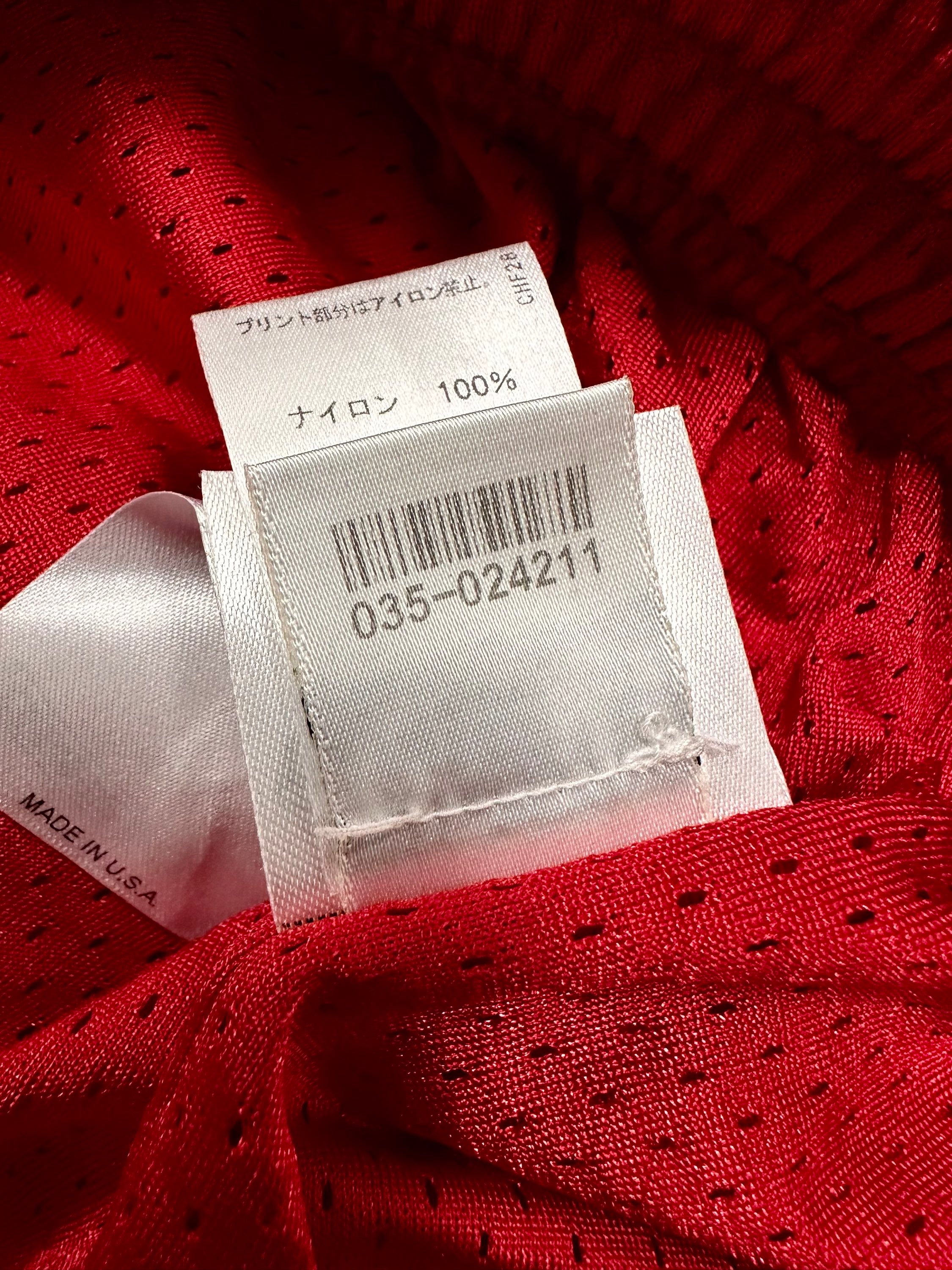 Chrome Hearts x Matty Boy ‘99 Team’ Red Logo Mesh Shorts