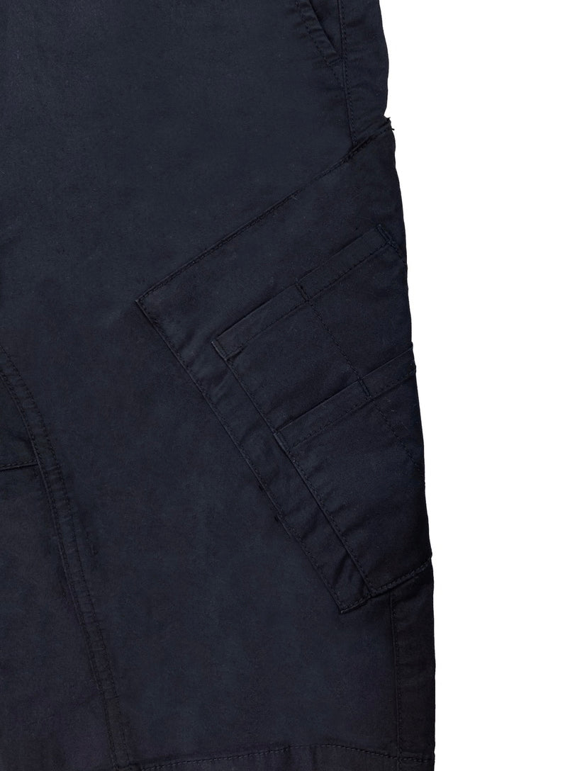 Helmut Lang Drop Crotch Aviation Navy Blue Cargo Shorts