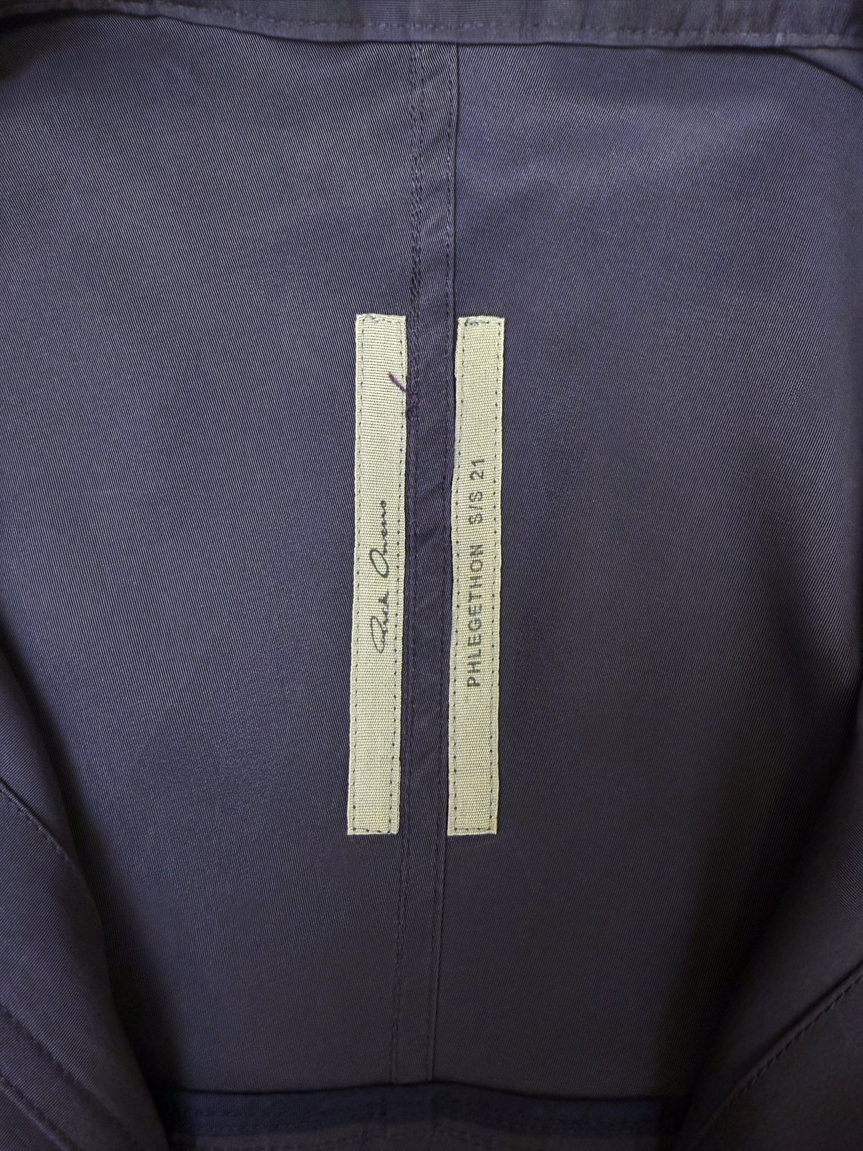 SS21 Rick Owens Phlegethon Purple Fishtail Parka