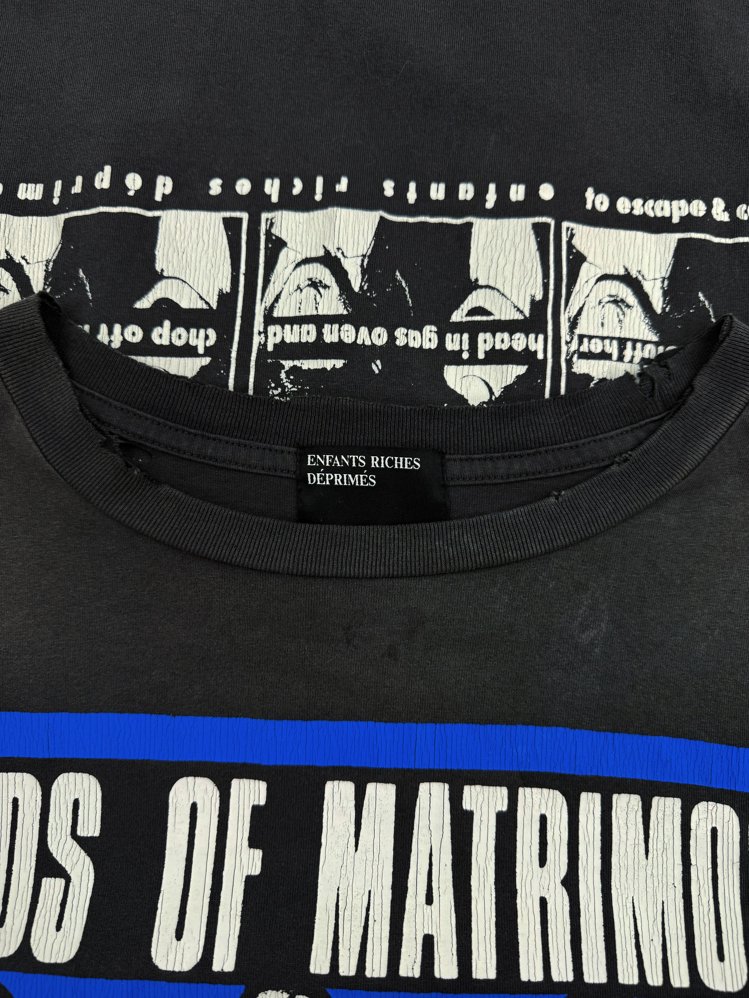 Enfants Riches Deprimes ‘Bonds of Matrimony’ Madonna Distressed Long Sleeve Shir