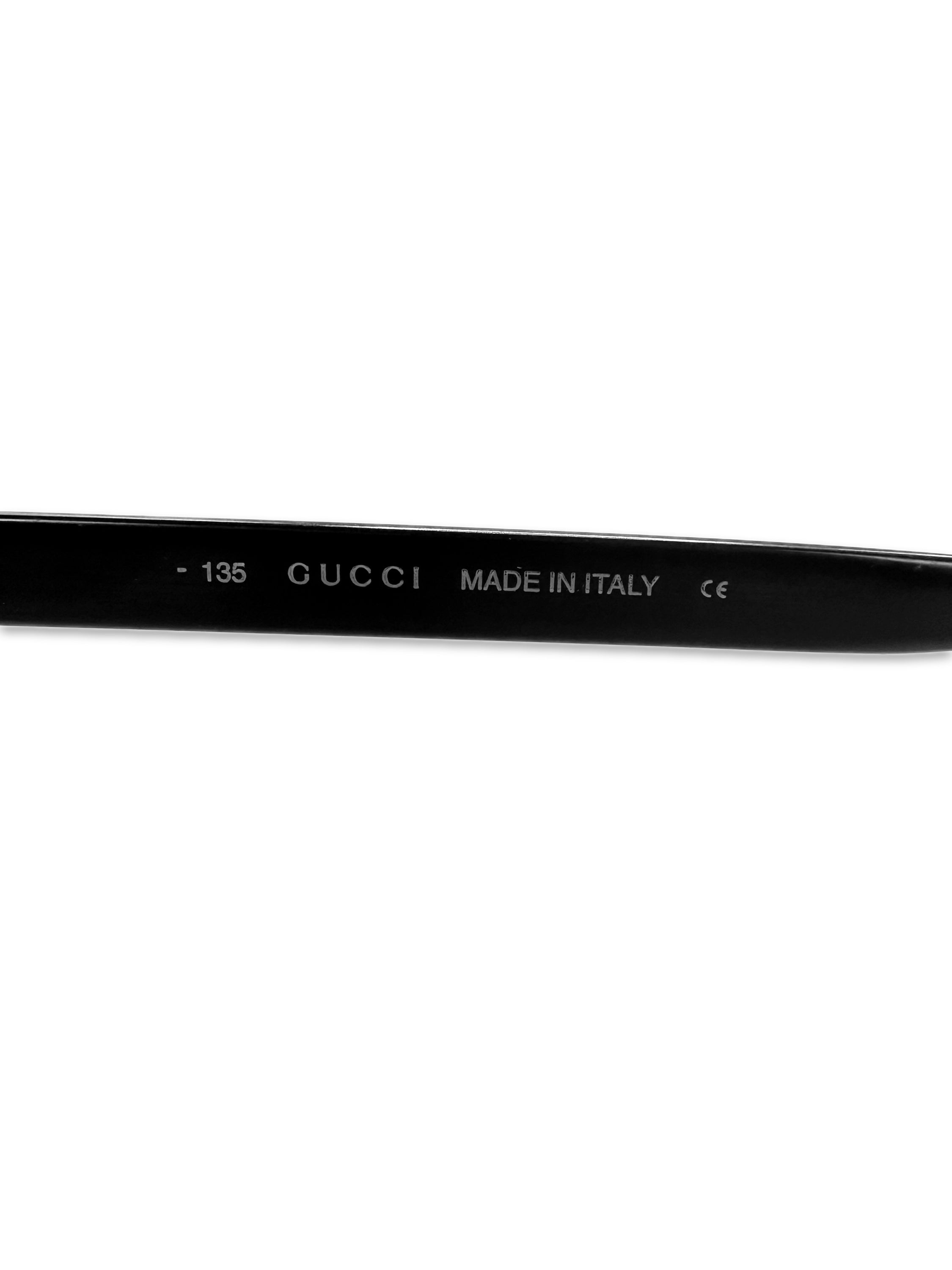00s Gucci Purple Tint Slim Oval Frame Sunglasses