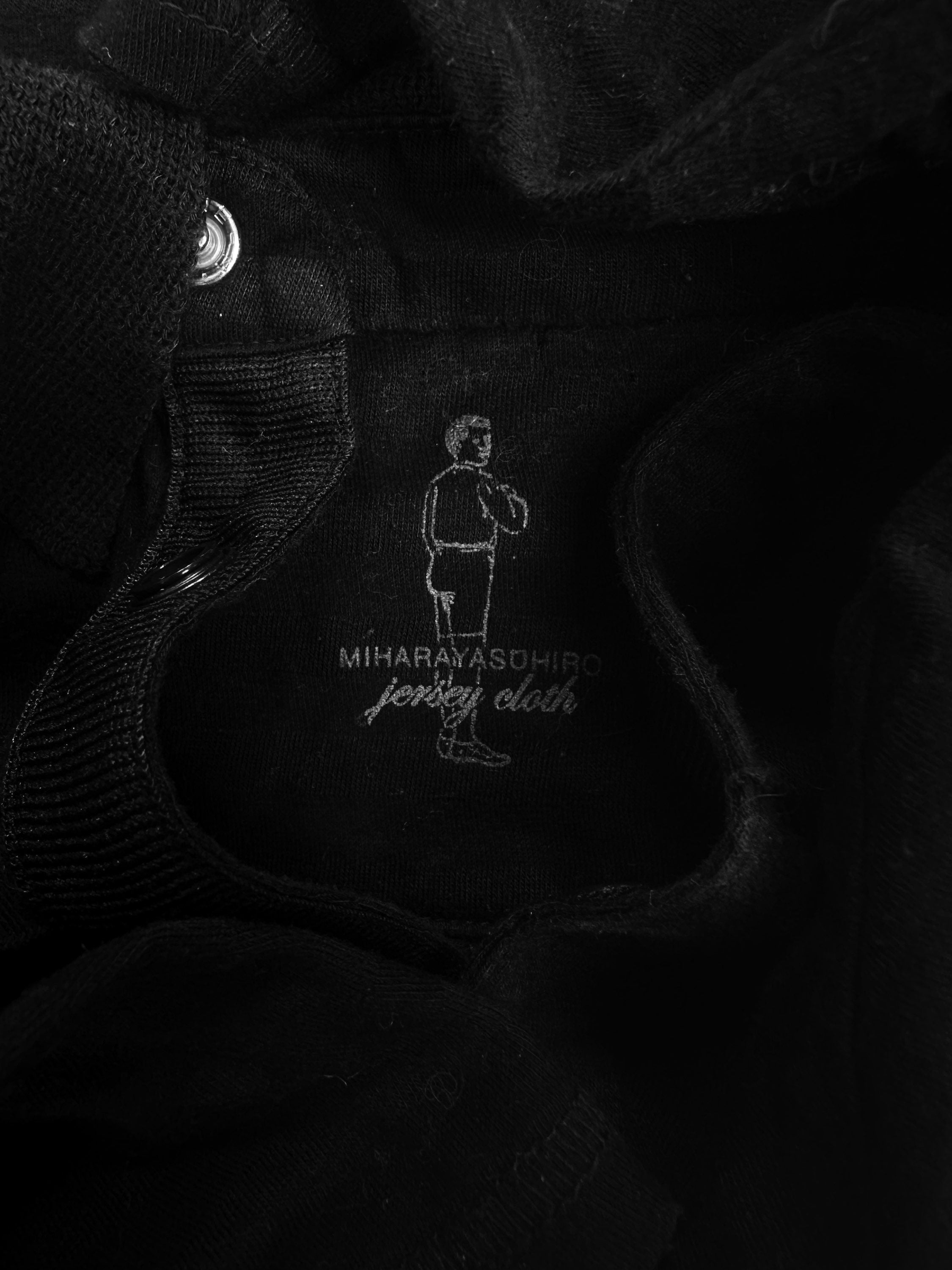 00s Mihara Yasuhiro ‘Striped’ Asymmetric Chest Pocket Shirt