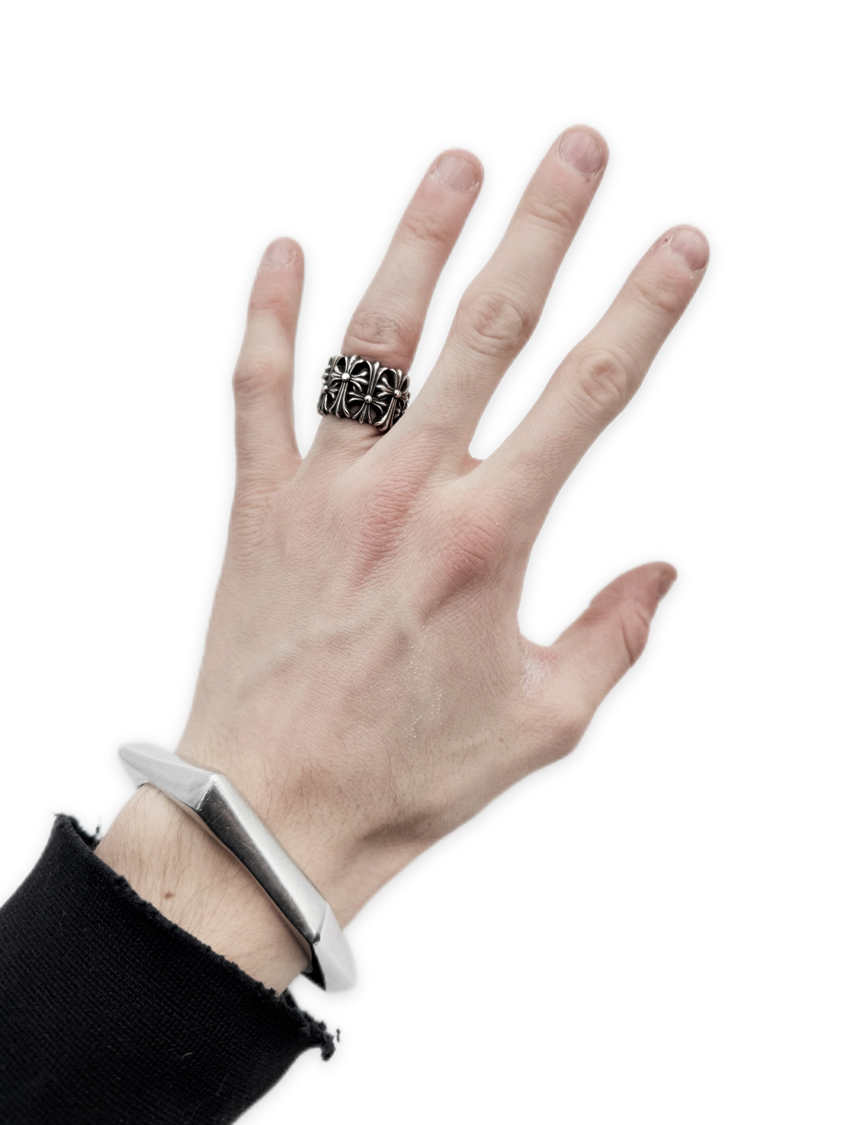 Chrome Hearts Cemetery Cross .925 Silver Ring