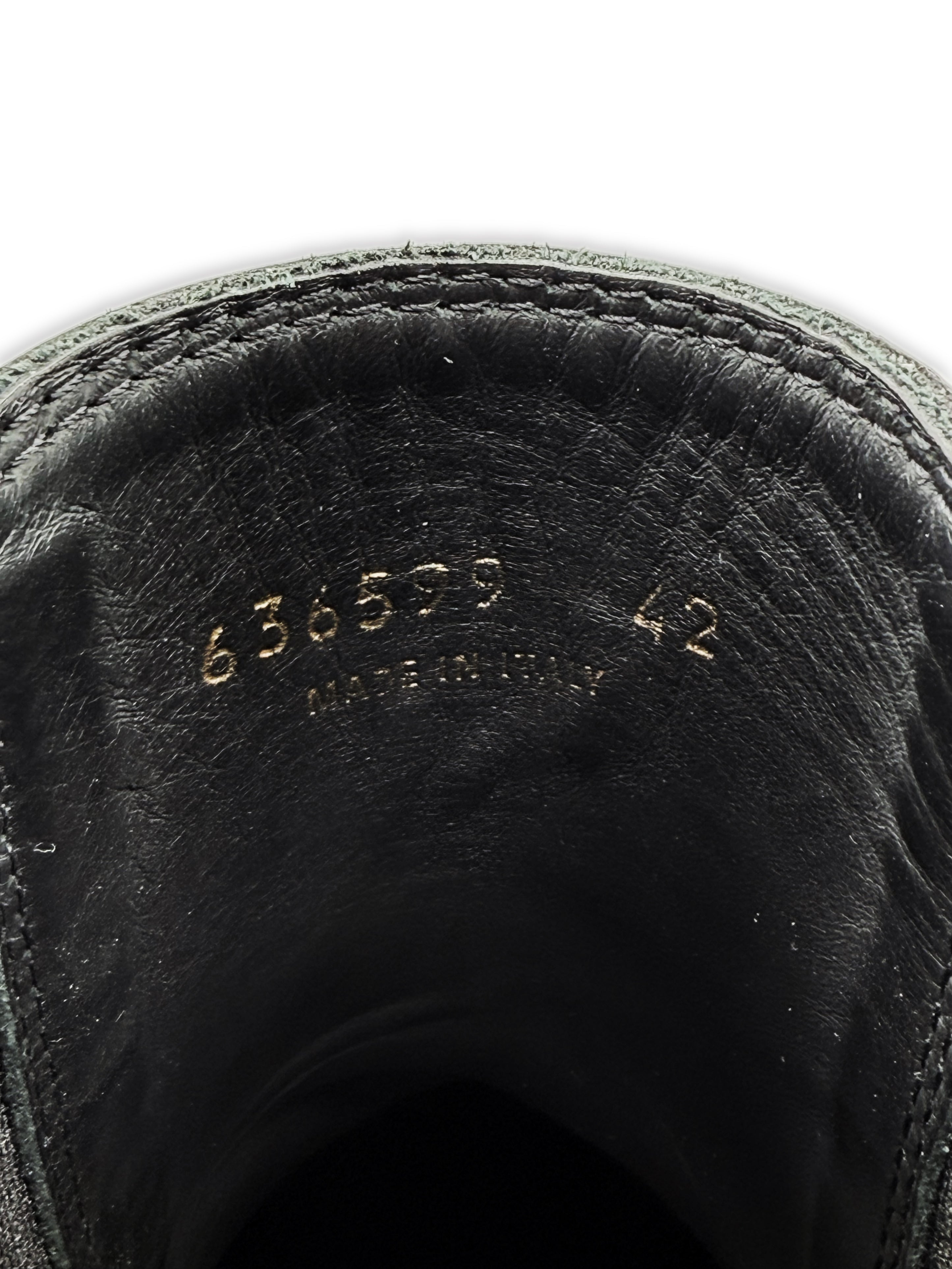 Balenciaga Tractor Chelsea Black Leather Hi-top Boots