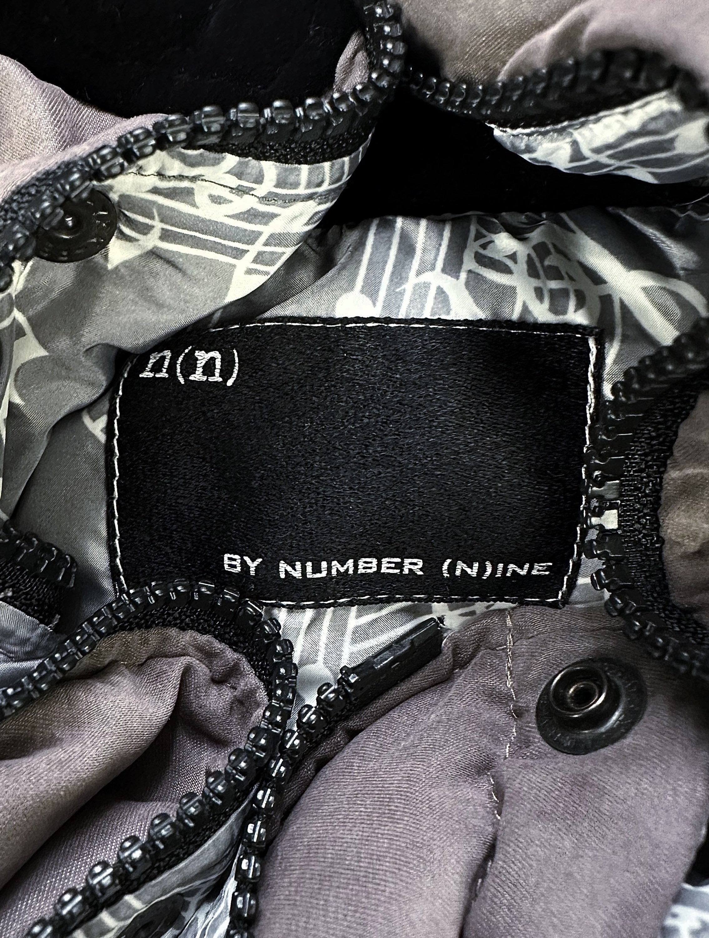 Number (N)ine Two Tone ‘Western’ Sleeveless Puffer Vest