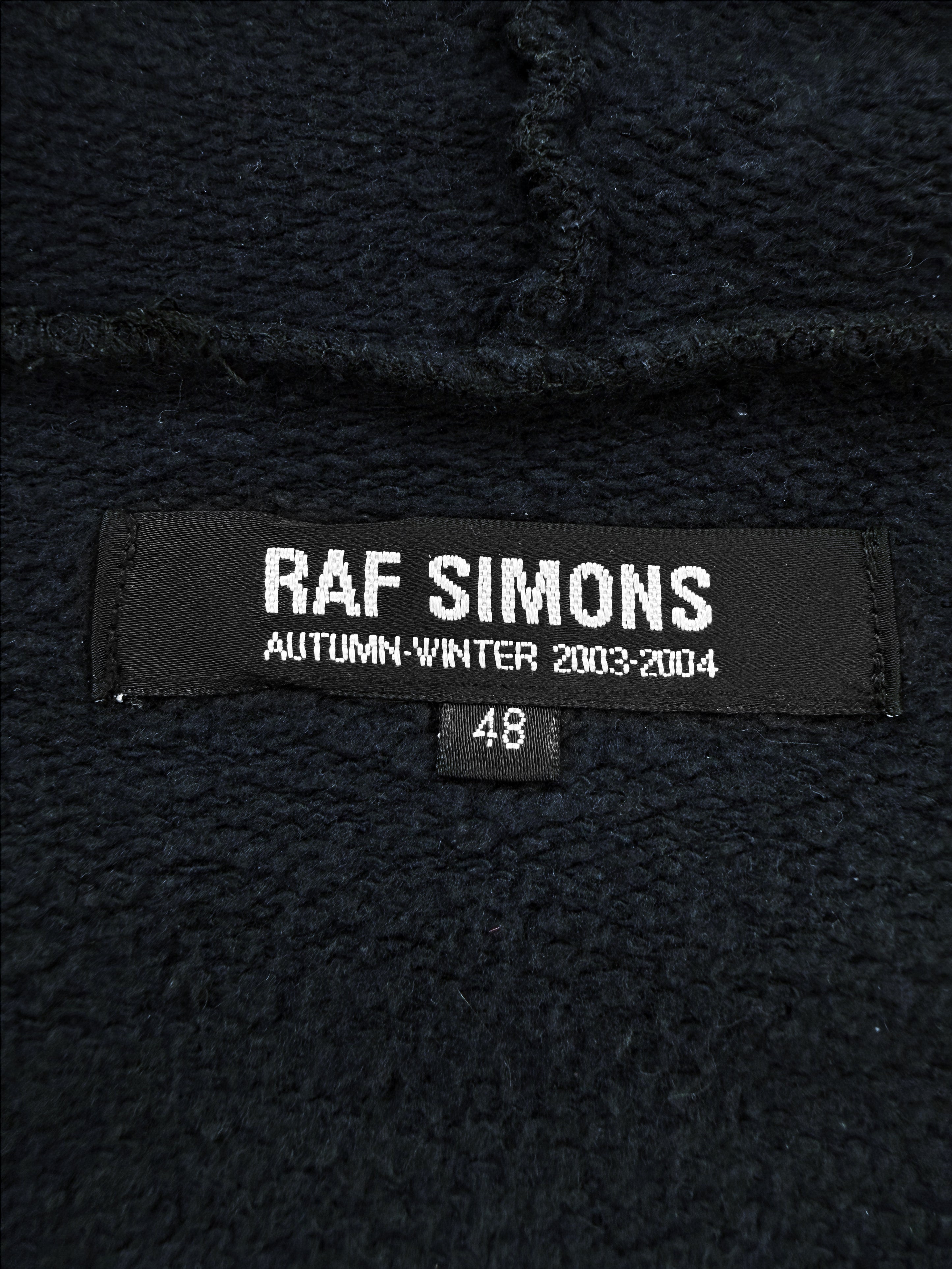 AW03 Raf Simons ‘PCL’ Closer Raglan Oversized Graphic Hoodie
