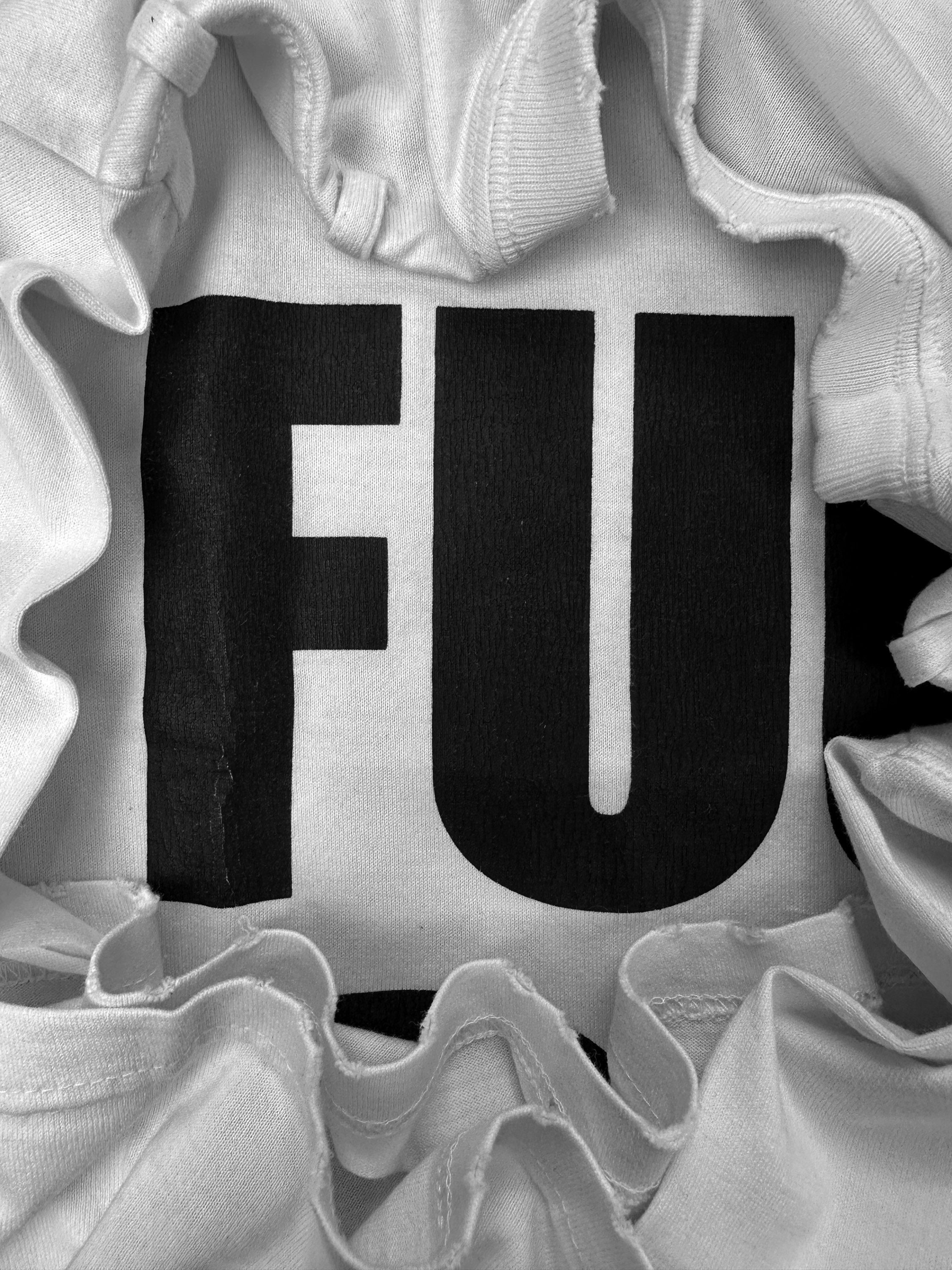 SS06 Number (N)ine ‘Fuck Off’ White Slogan T-Shirt
