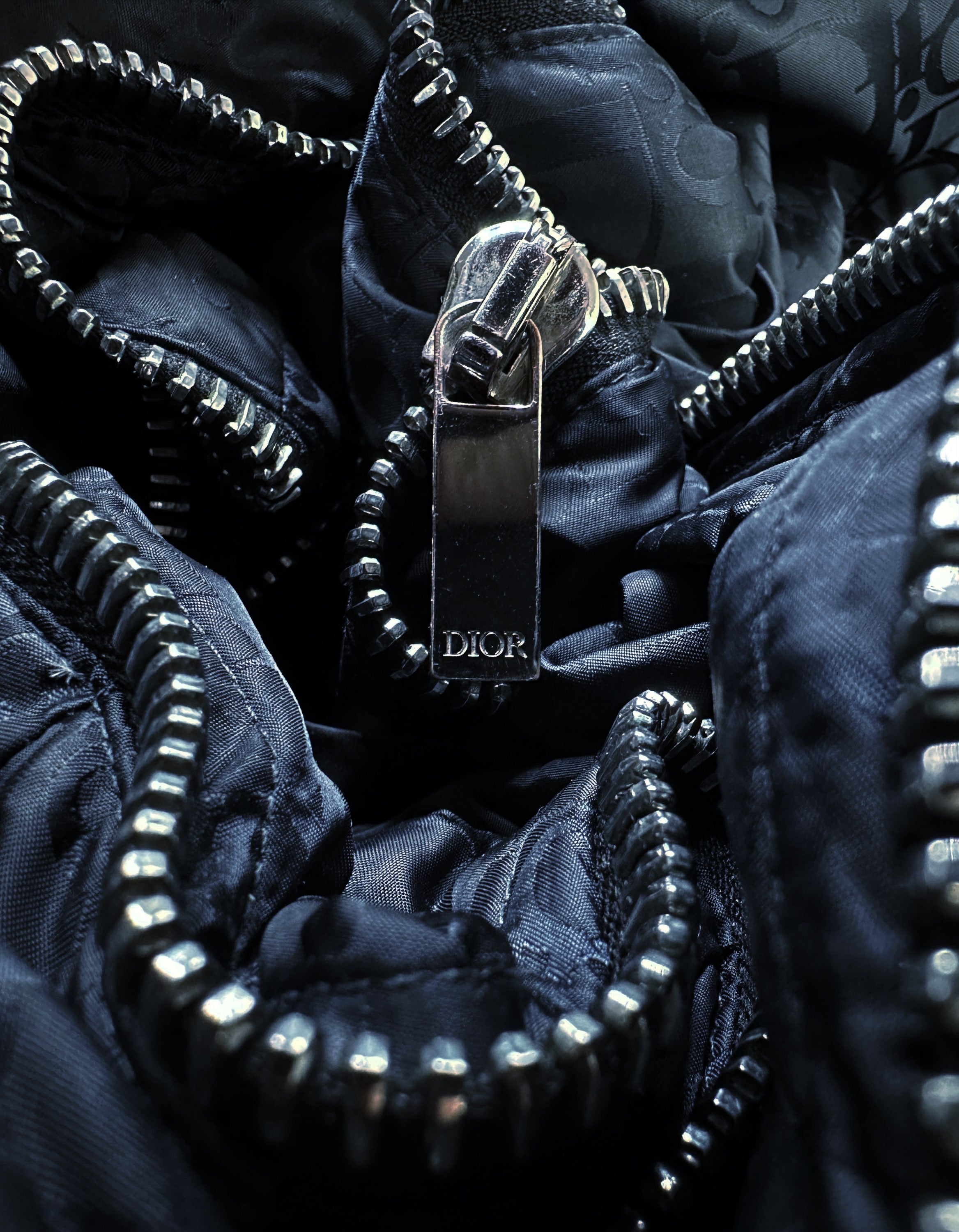 Dior Trotter Oblique Monogram Navy Down Fill Puffer Jacket
