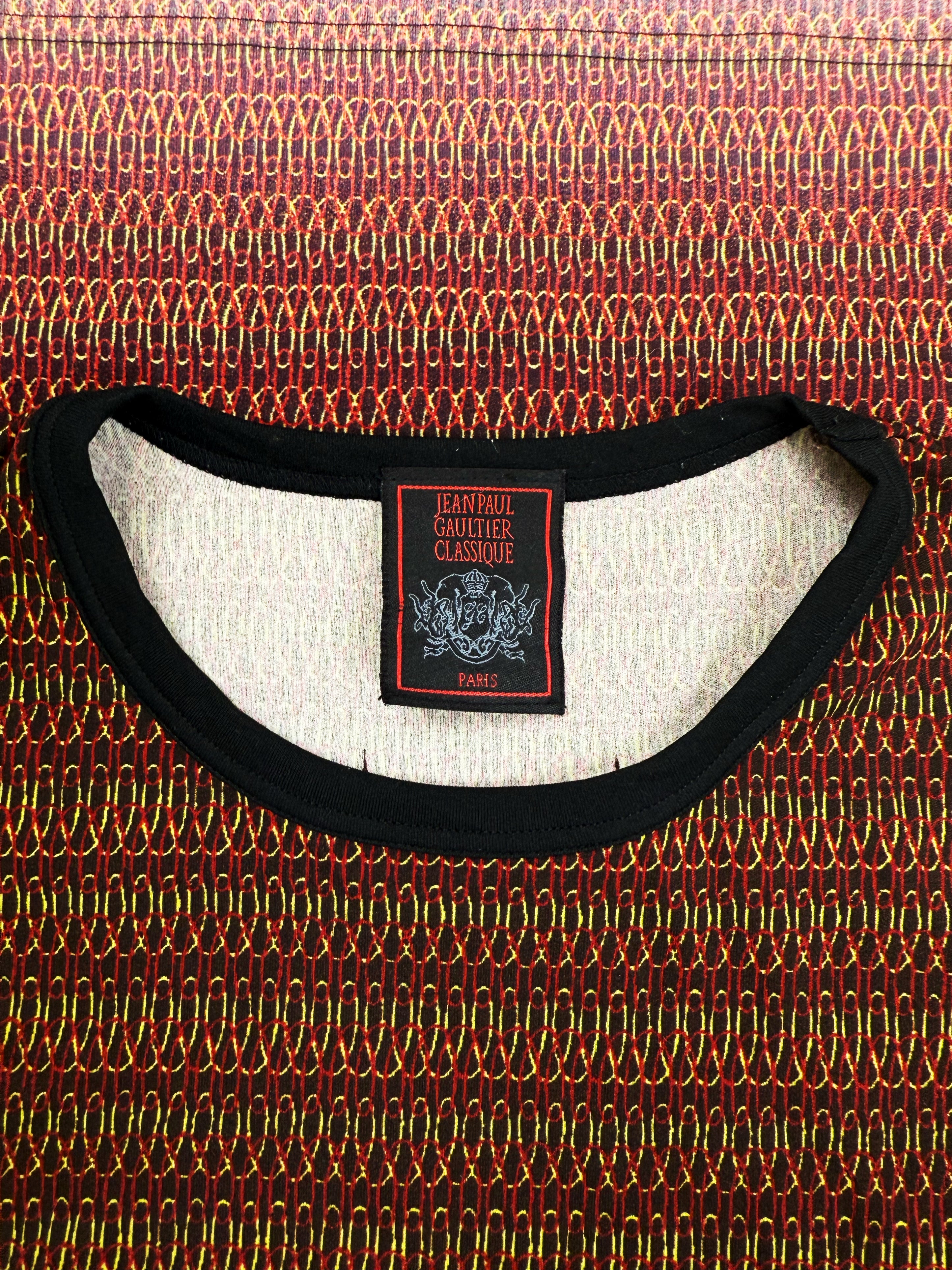 90s Jean Paul Gaultier ‘Griffen’ Box Graphic Long Sleeve