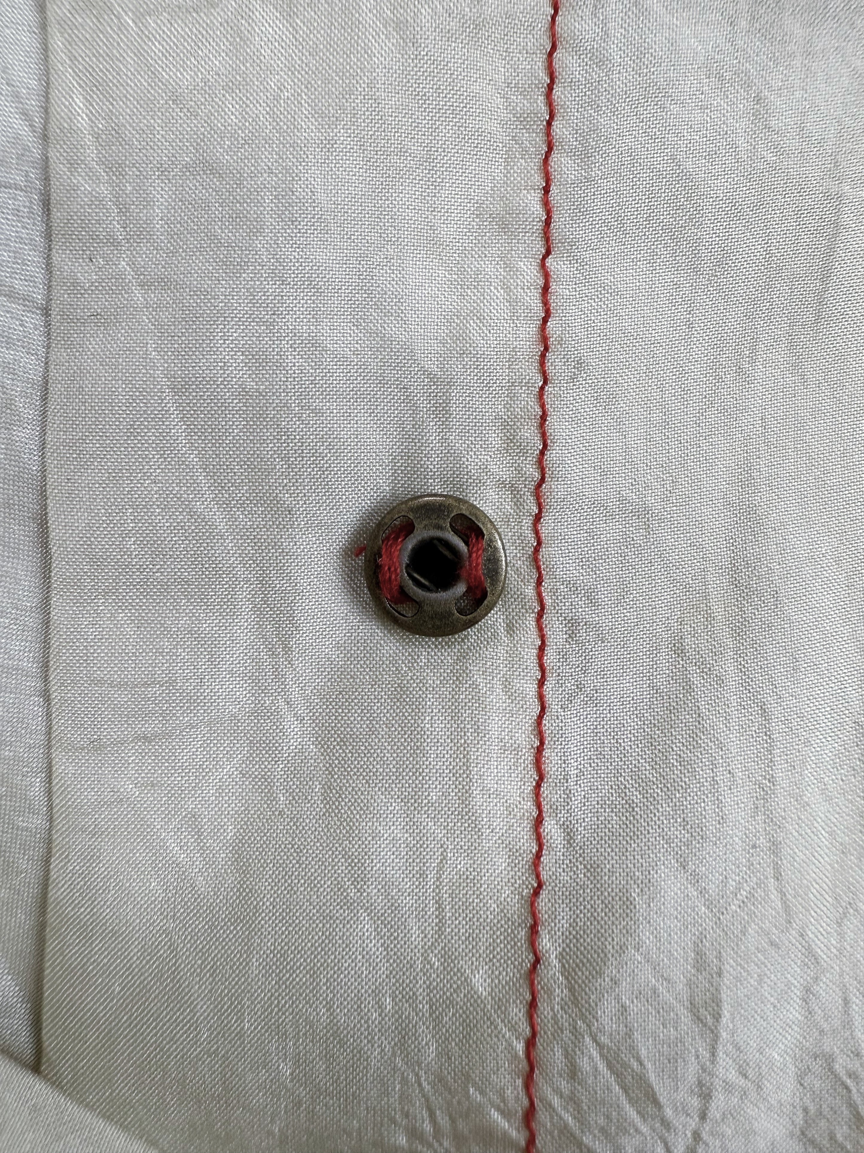 90s Maison Margiela Single Red Stitch White Tag Sleeveless Vest