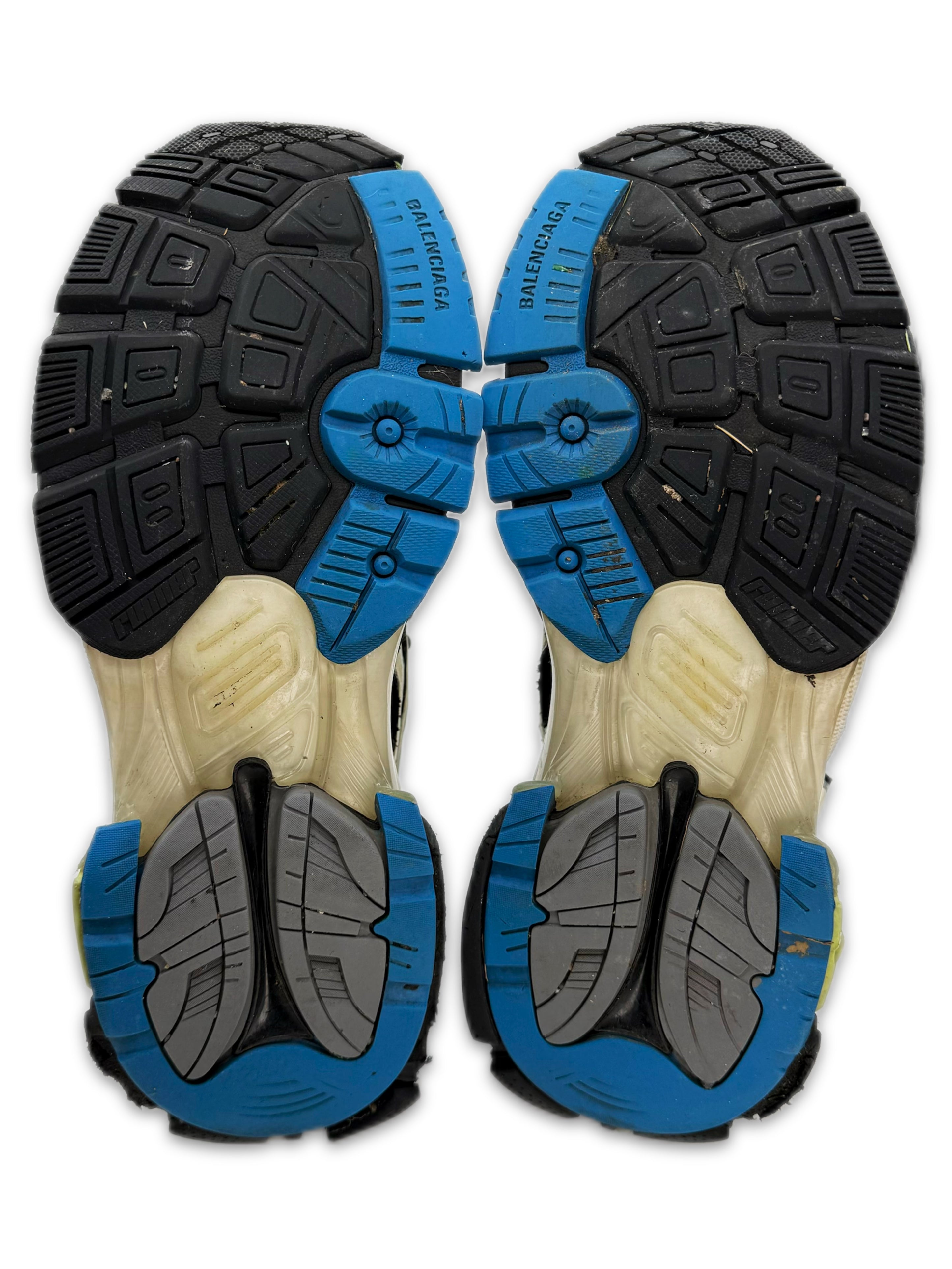 Balenciaga ‘Runner’ Neon Green / Blue Low-top Sneakers