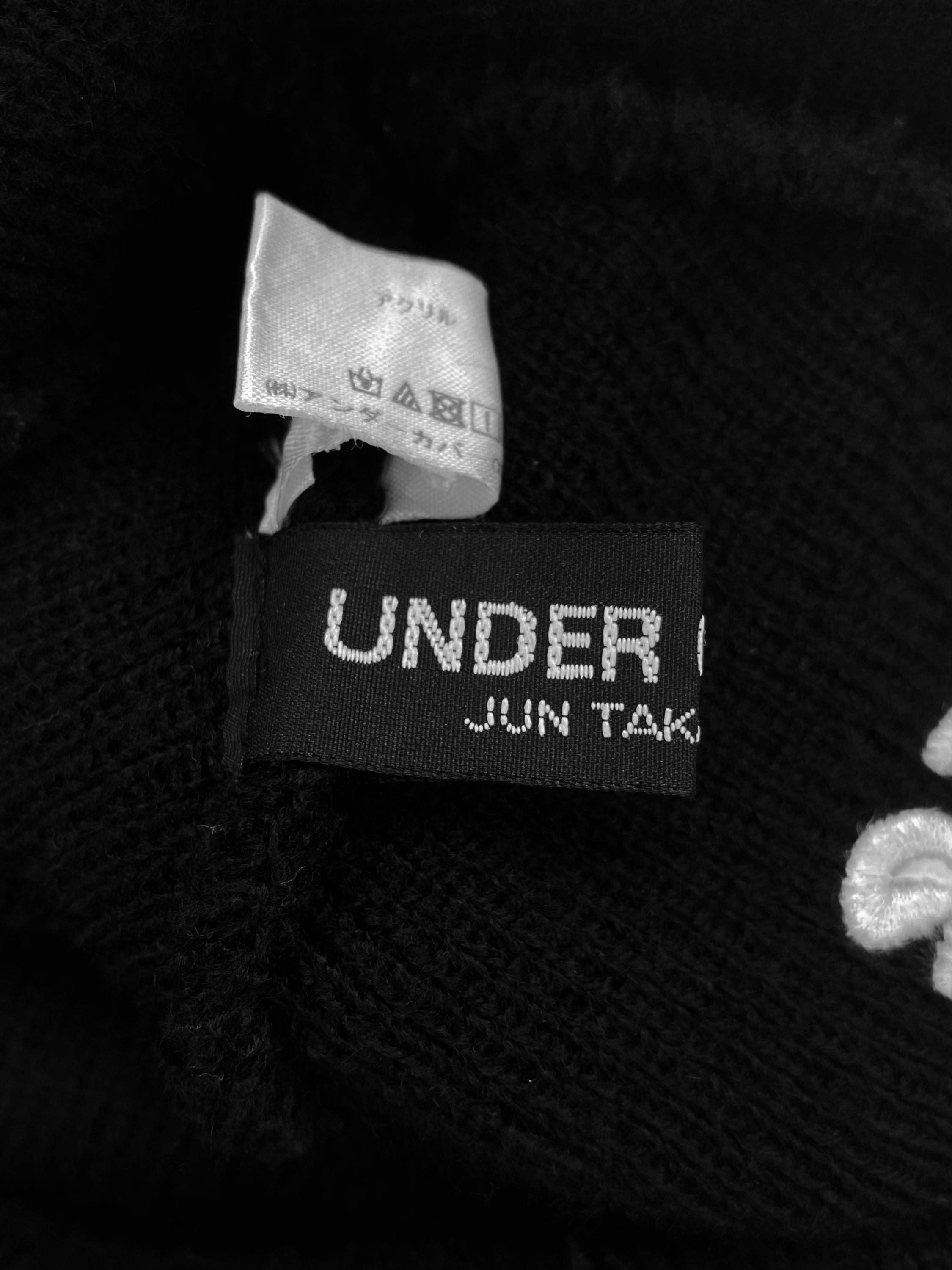 Undercover Embroidered “Keep Anarchy” Black Knitted Beanie