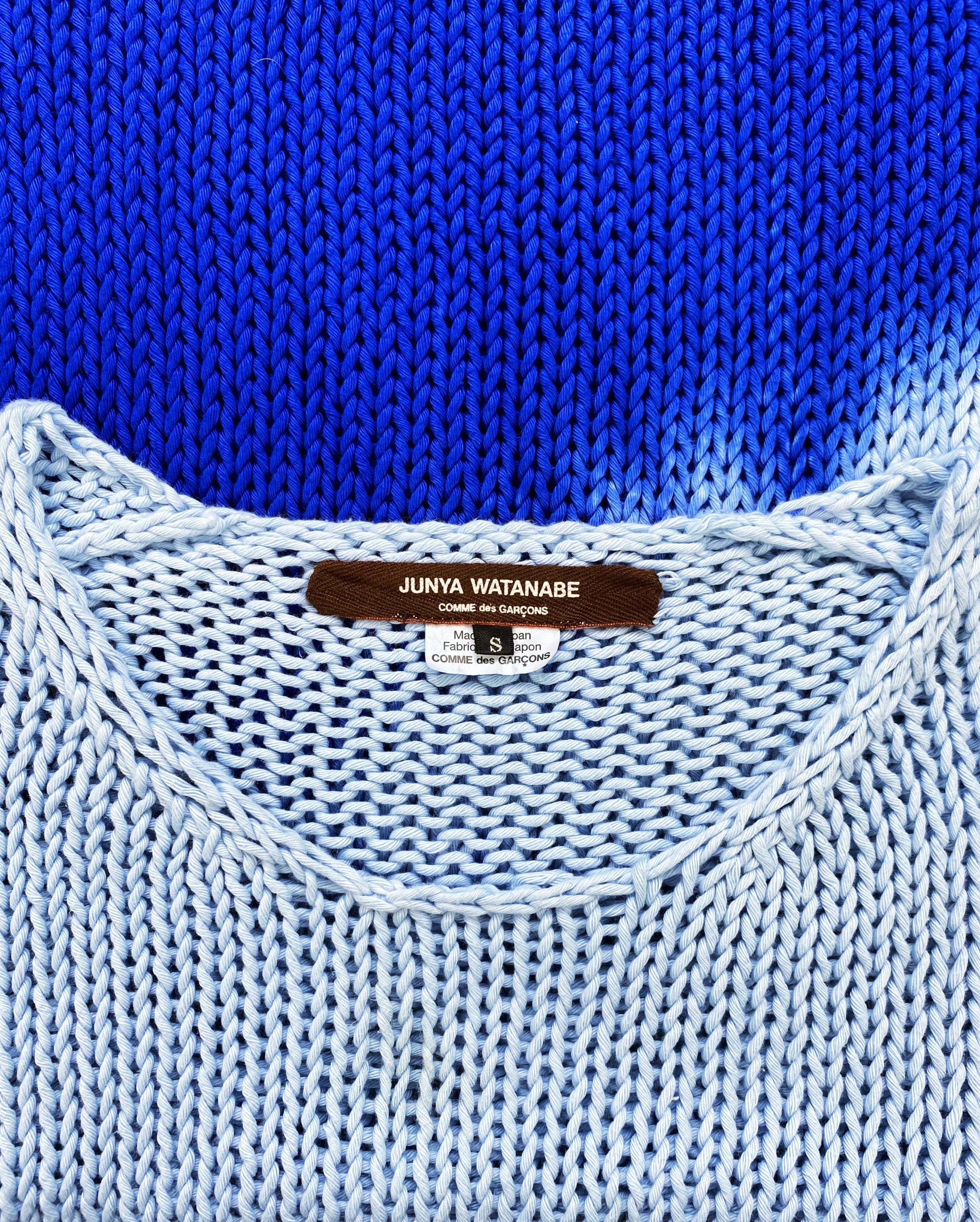 FW18 Junya Watanabe Gradient Dip-Dye Oversized Knitted Sweater