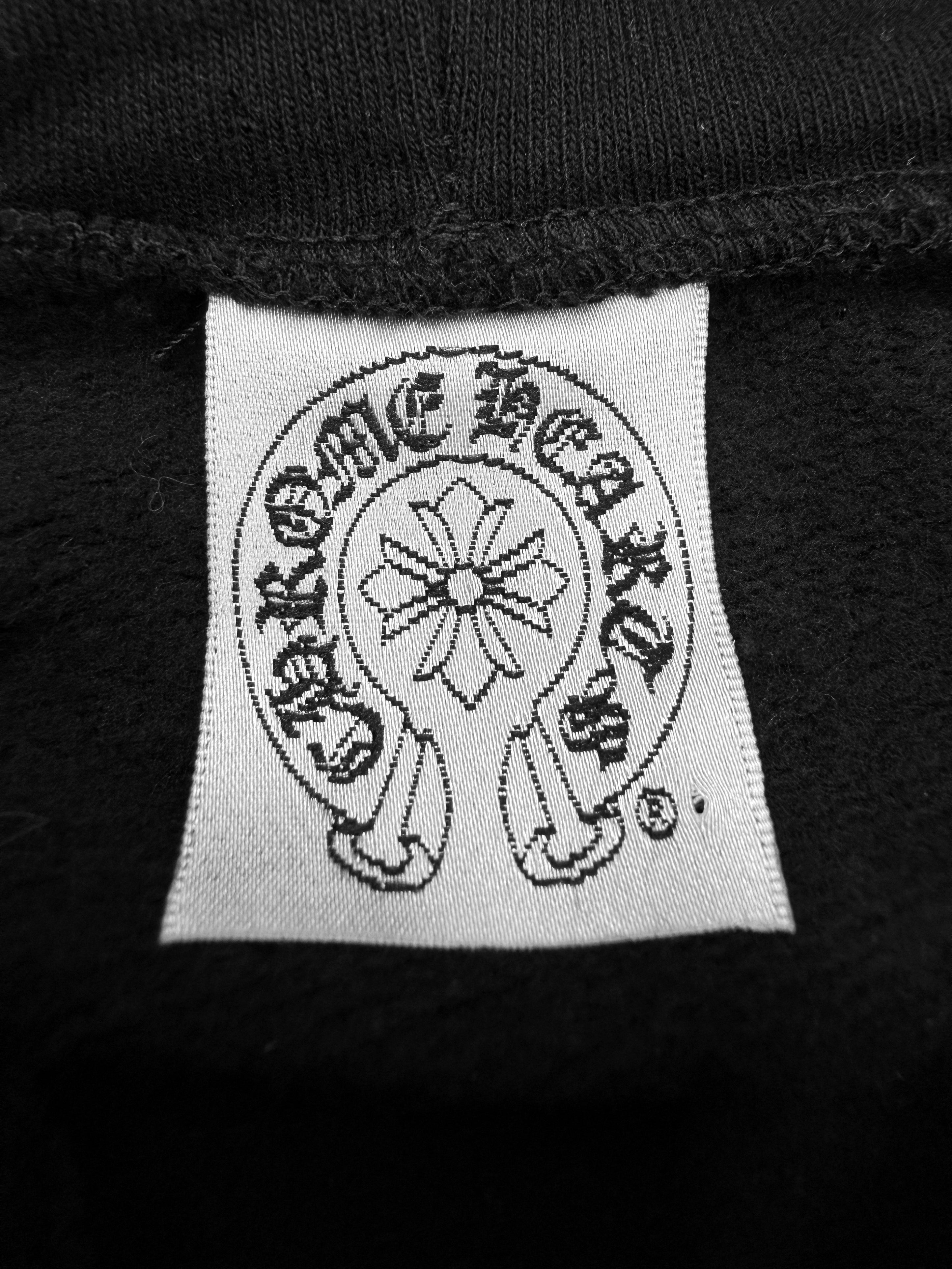 Chrome Hearts CH Leather Cross Patch Dagger Zip-up Hoodie
