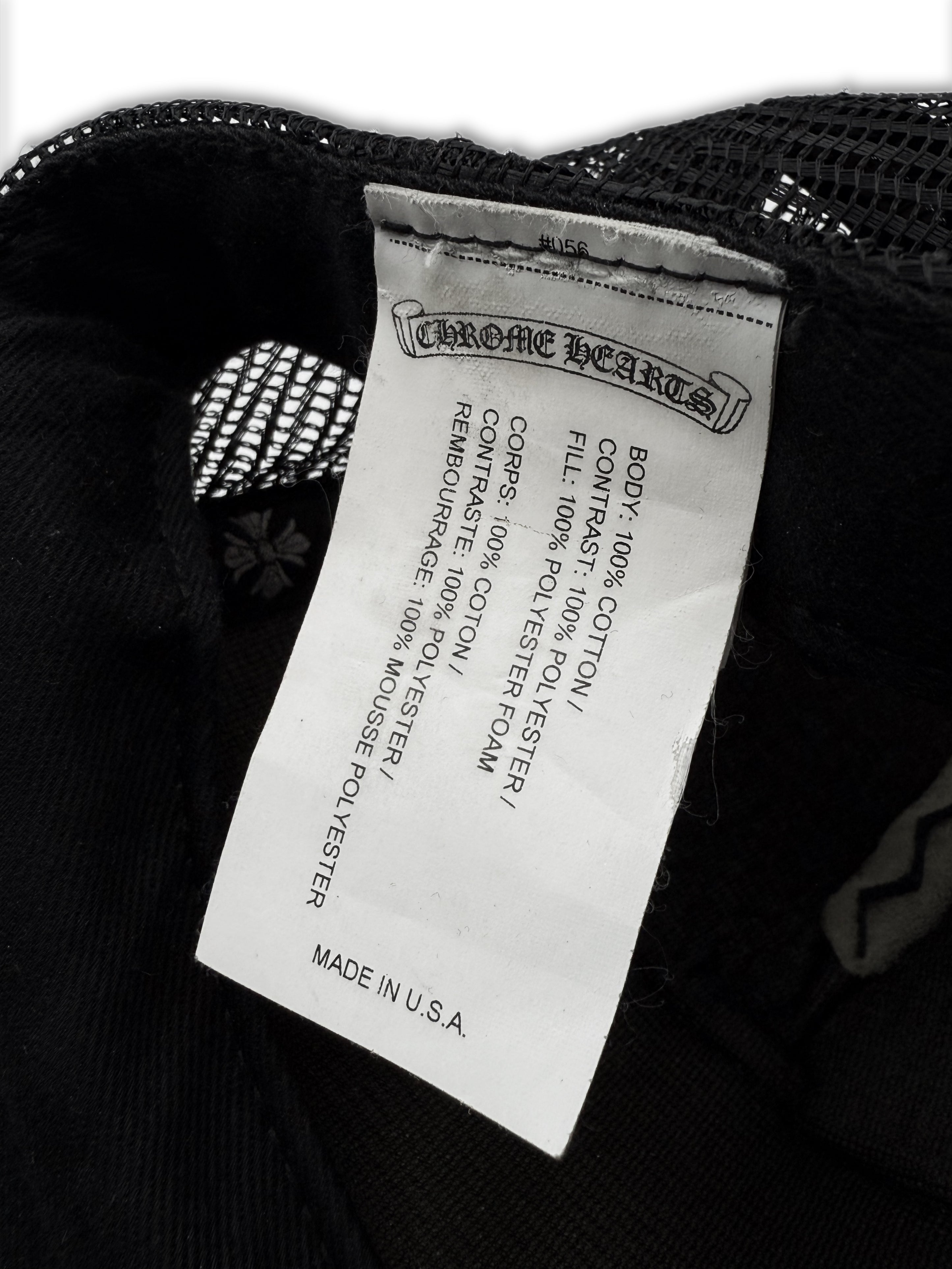 Chrome Hearts Honolulu Sun Faded ‘CH’ Mesh Trucker Hat