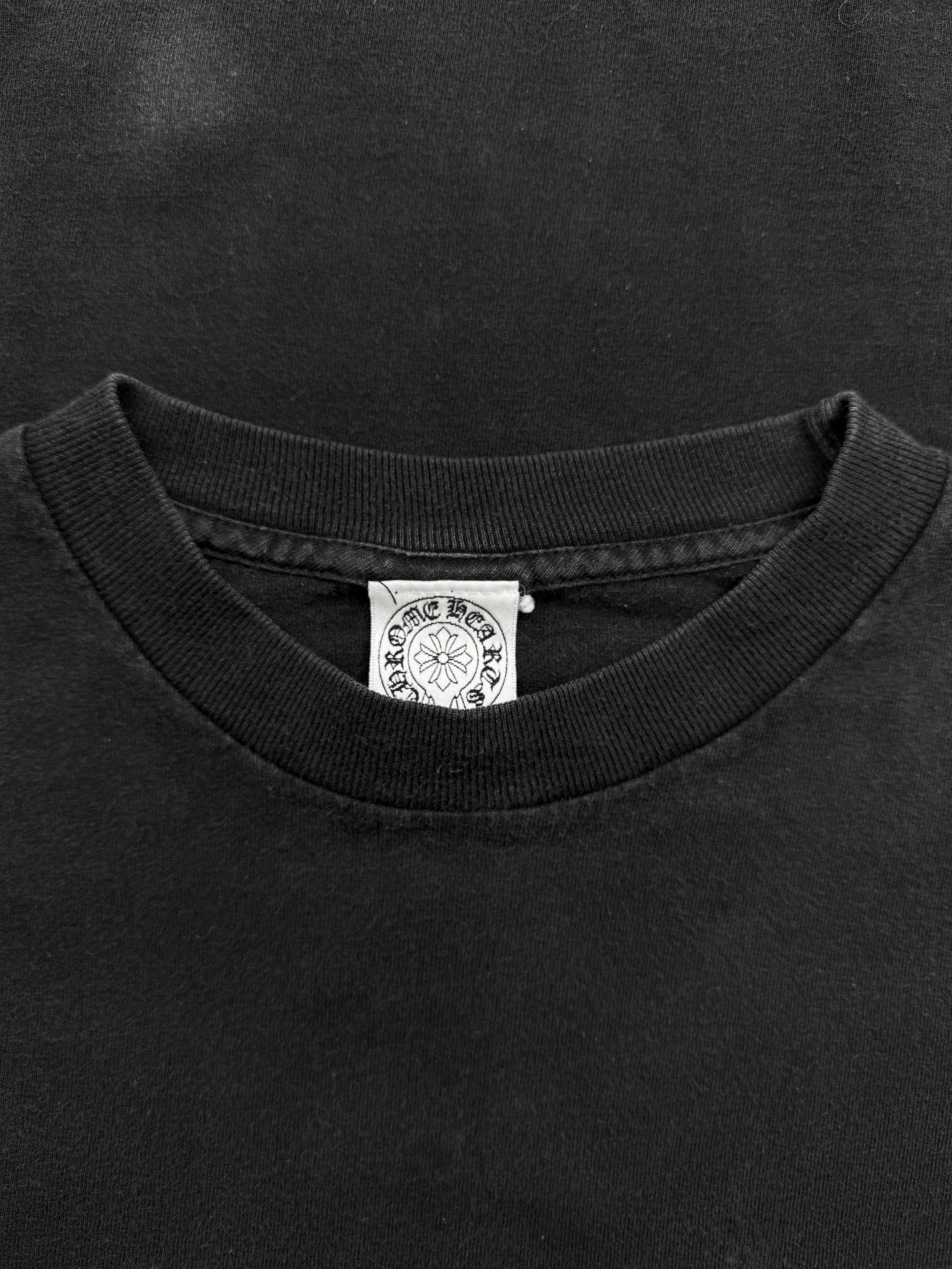 Chrome Hearts Fleur Sleeve Horseshoe Logo Long Sleeve Shirt
