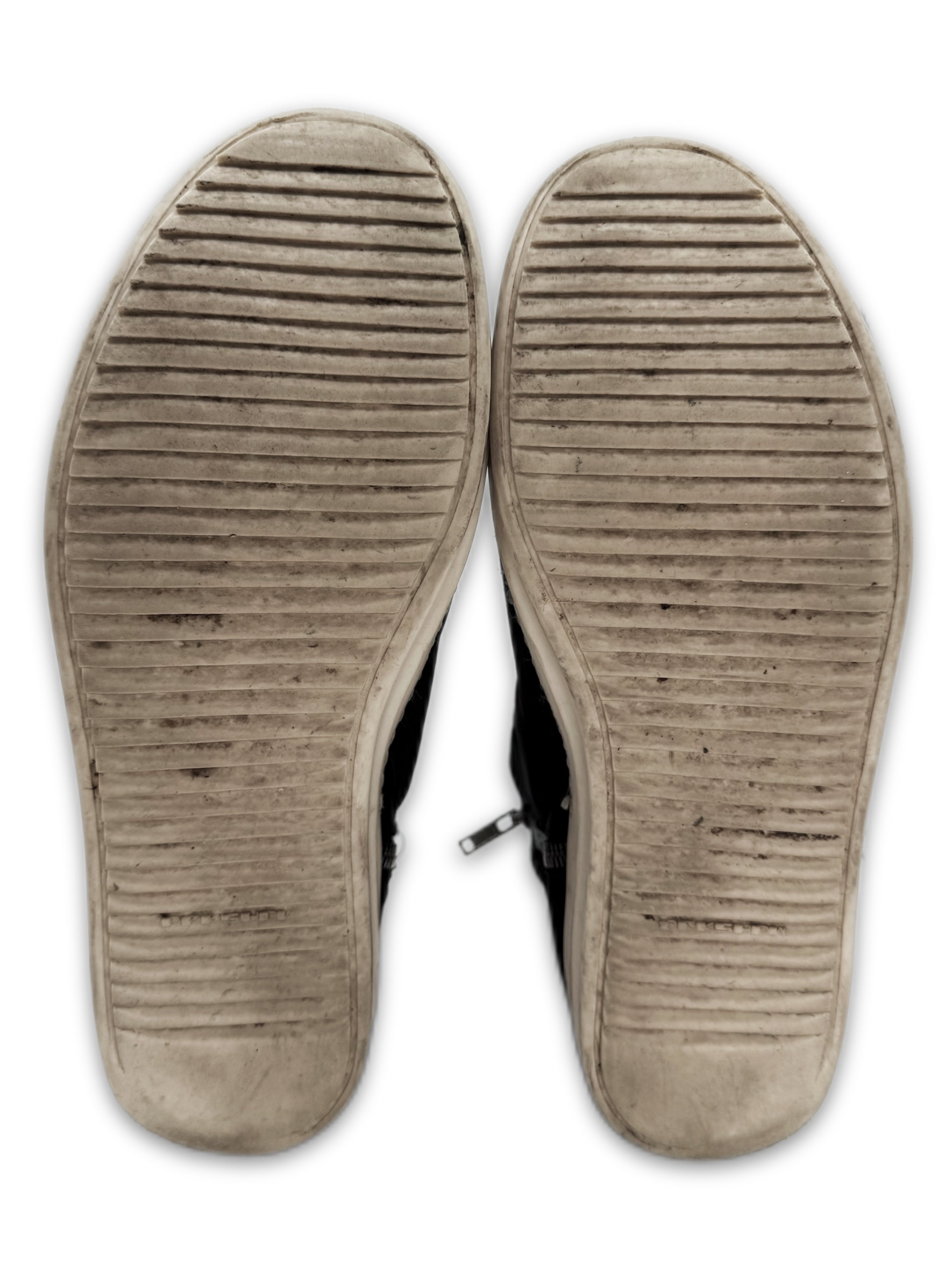 Rick Owens DRKHDW Hoof Dunk Black Nylon Sneakers