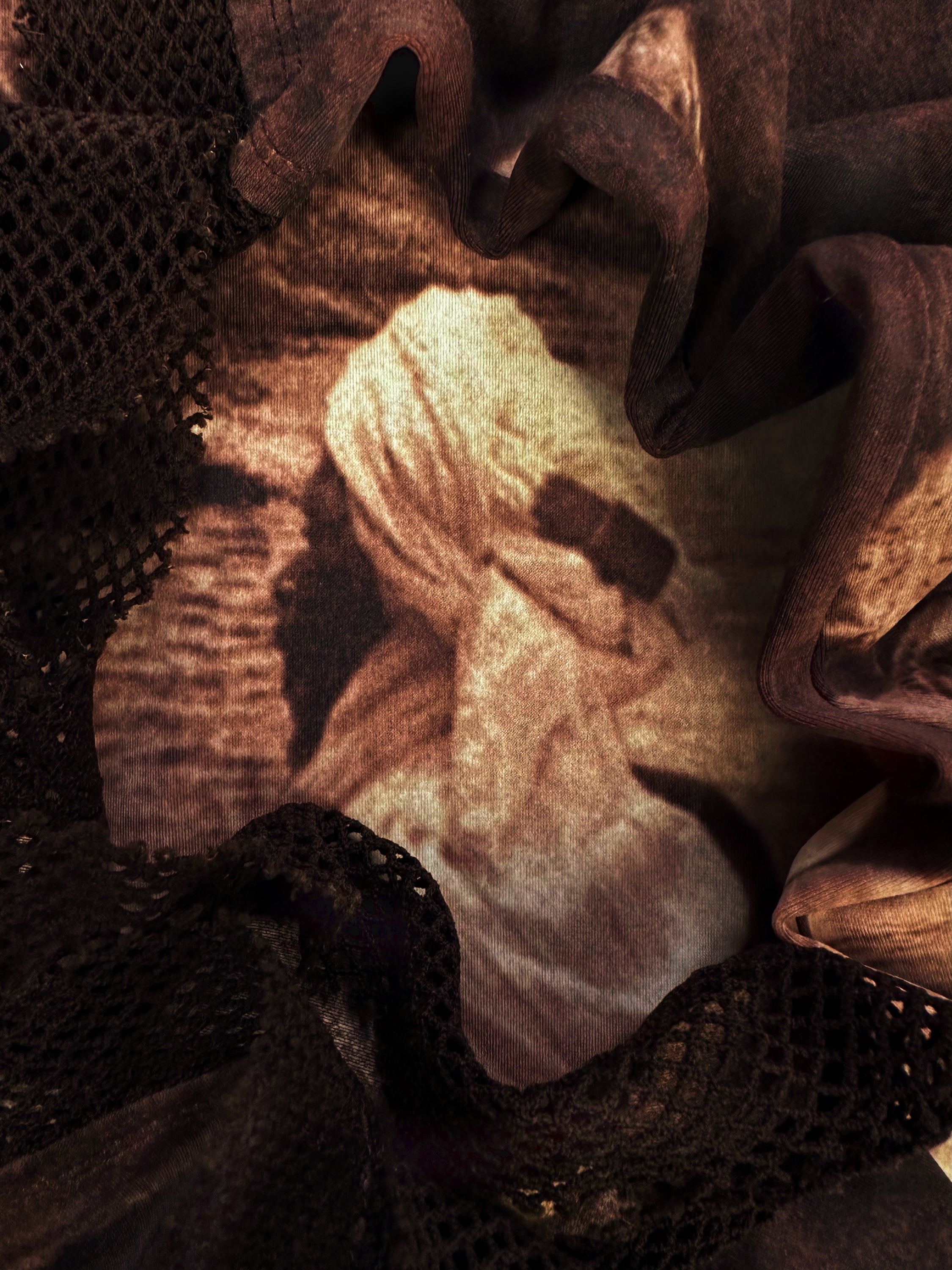 SS98 Jean Paul Gaultier ‘Bedouins’ Mesh Tattoo Longsleeve Shirt