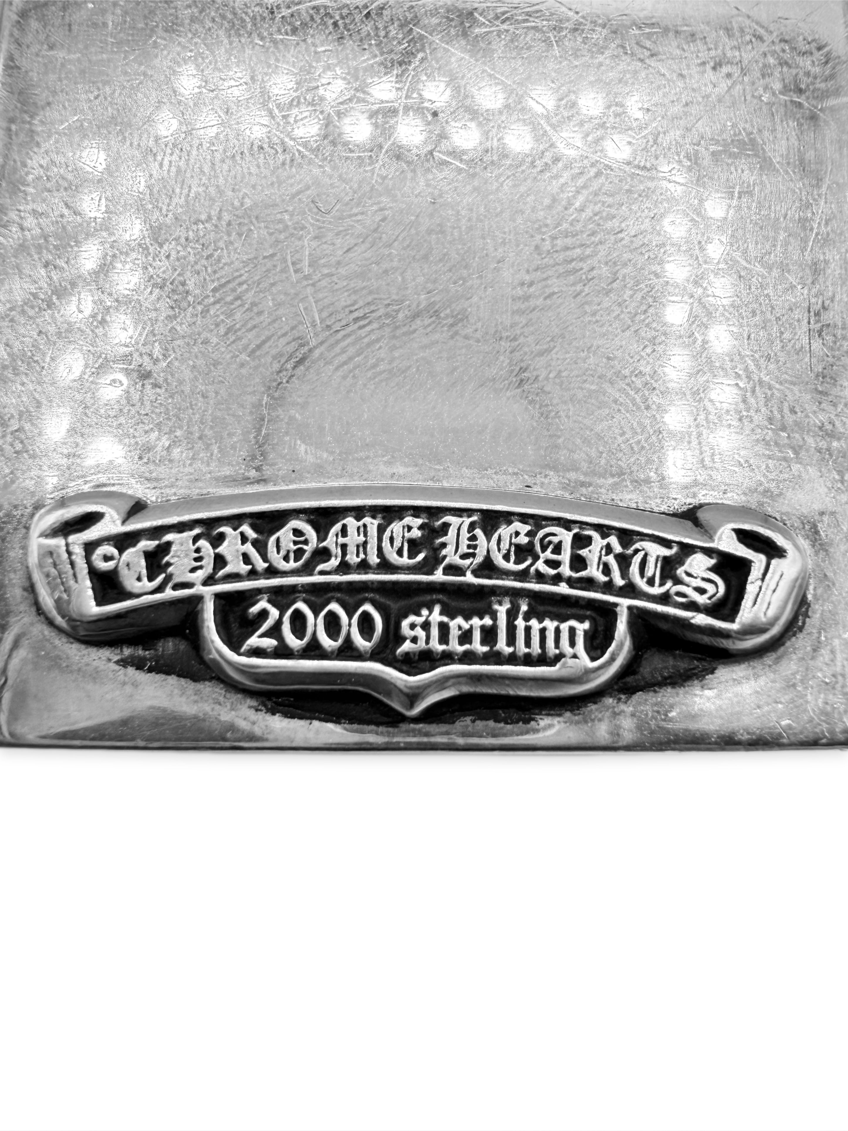 Chrome Hearts Cross .925 Silver Zippo Lighter Case