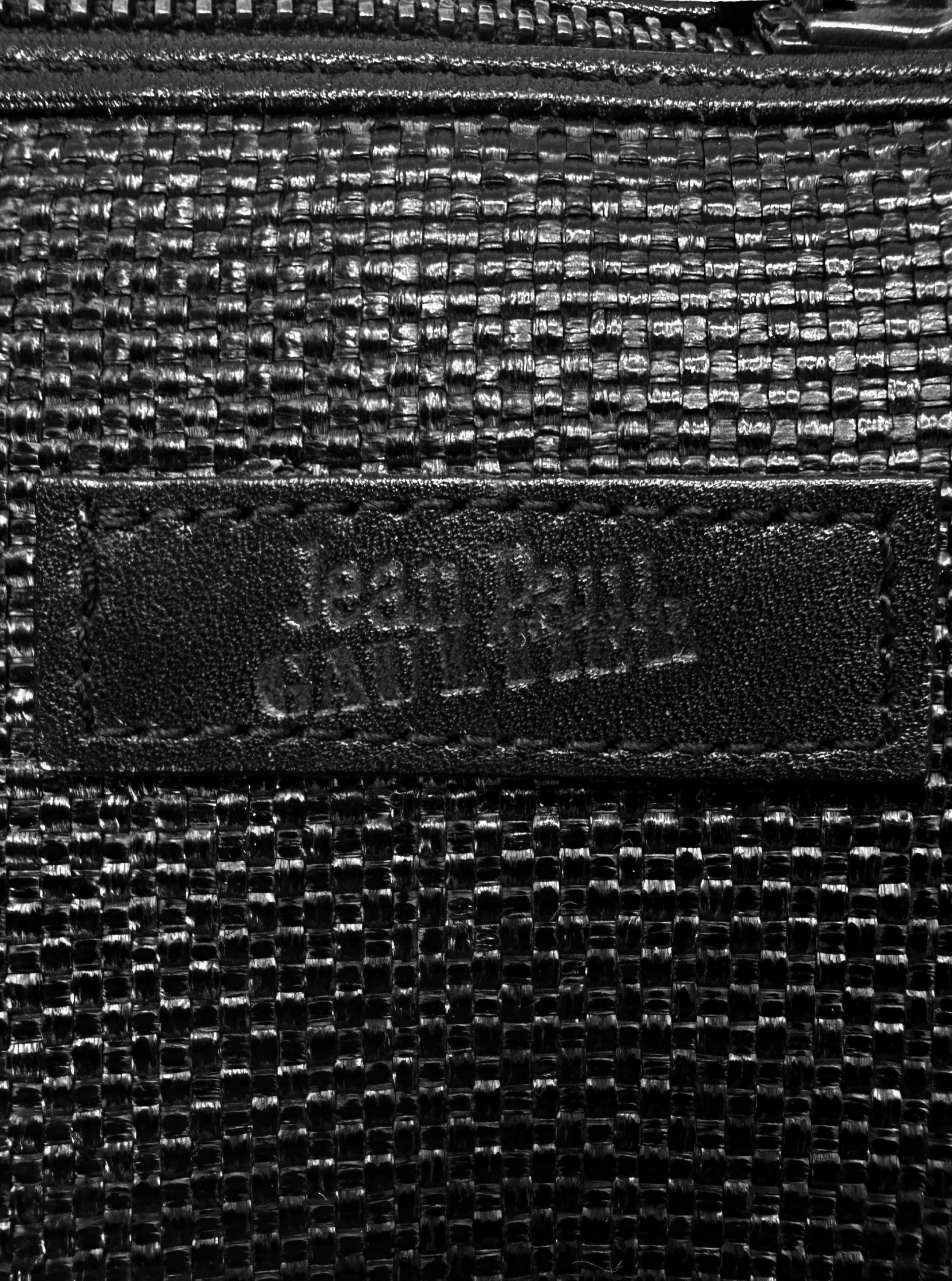 90s Jean Paul Gaultier Black Woven Mini Duffle Bag