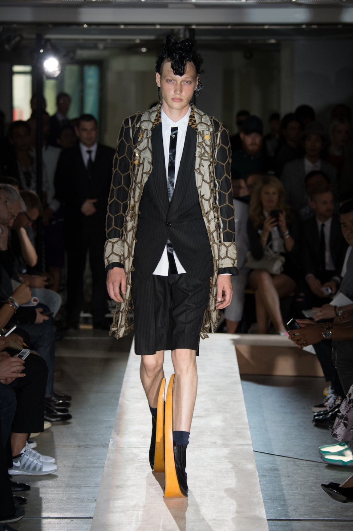 SS15 Comme des Garçons ‘Jugo’ Black Leather Pointed Boots