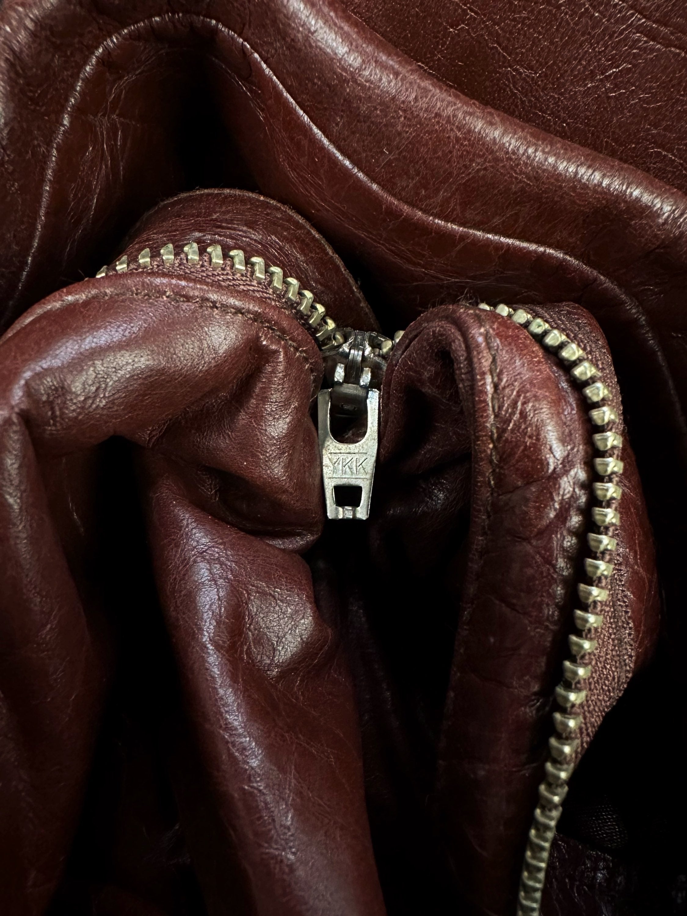 Katharine Hamnett Blood Red Calfskin Leather Pants