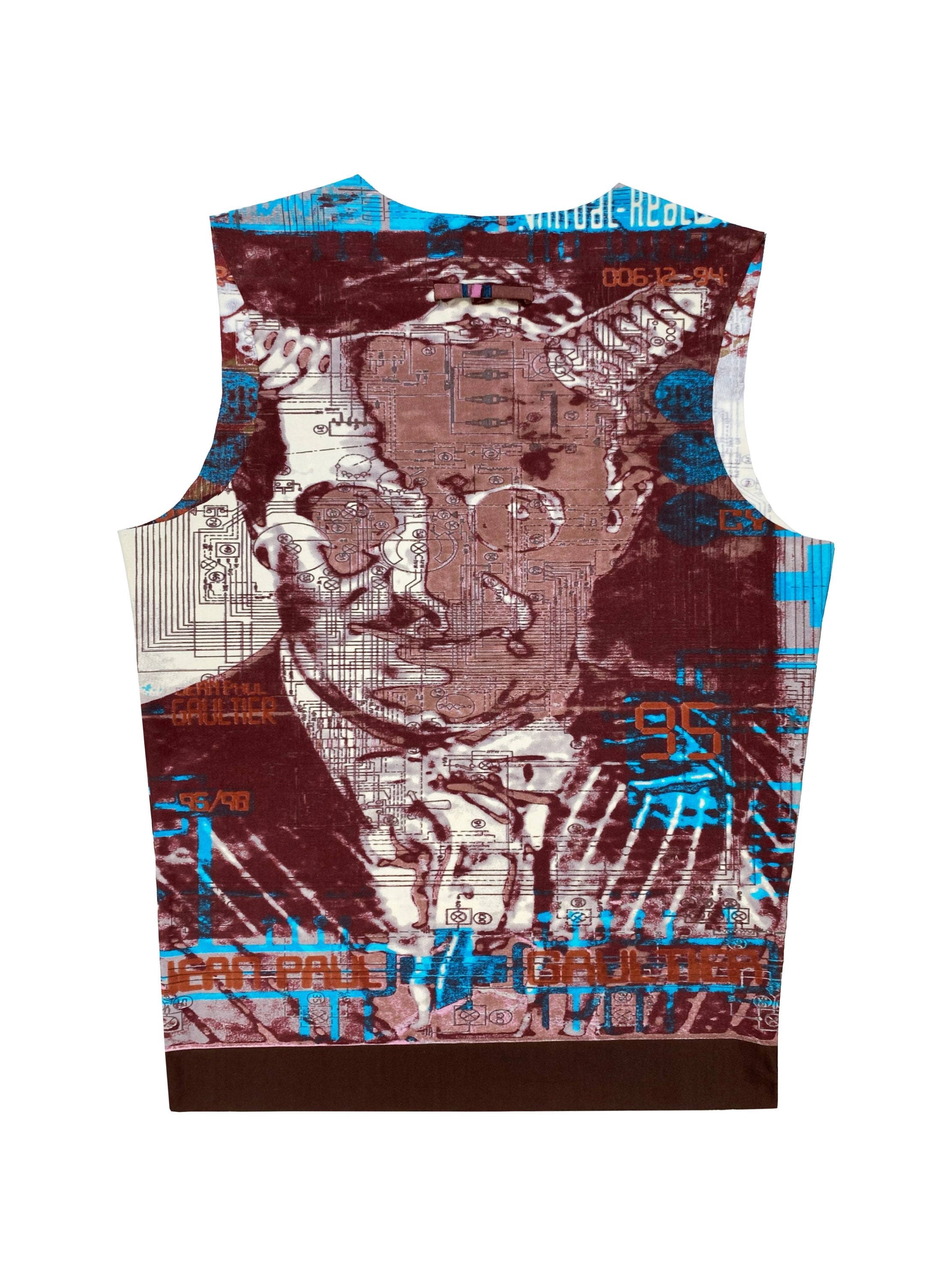 FW95 Jean Paul Gaultier “Virtual Reality” Distorted Tank Top