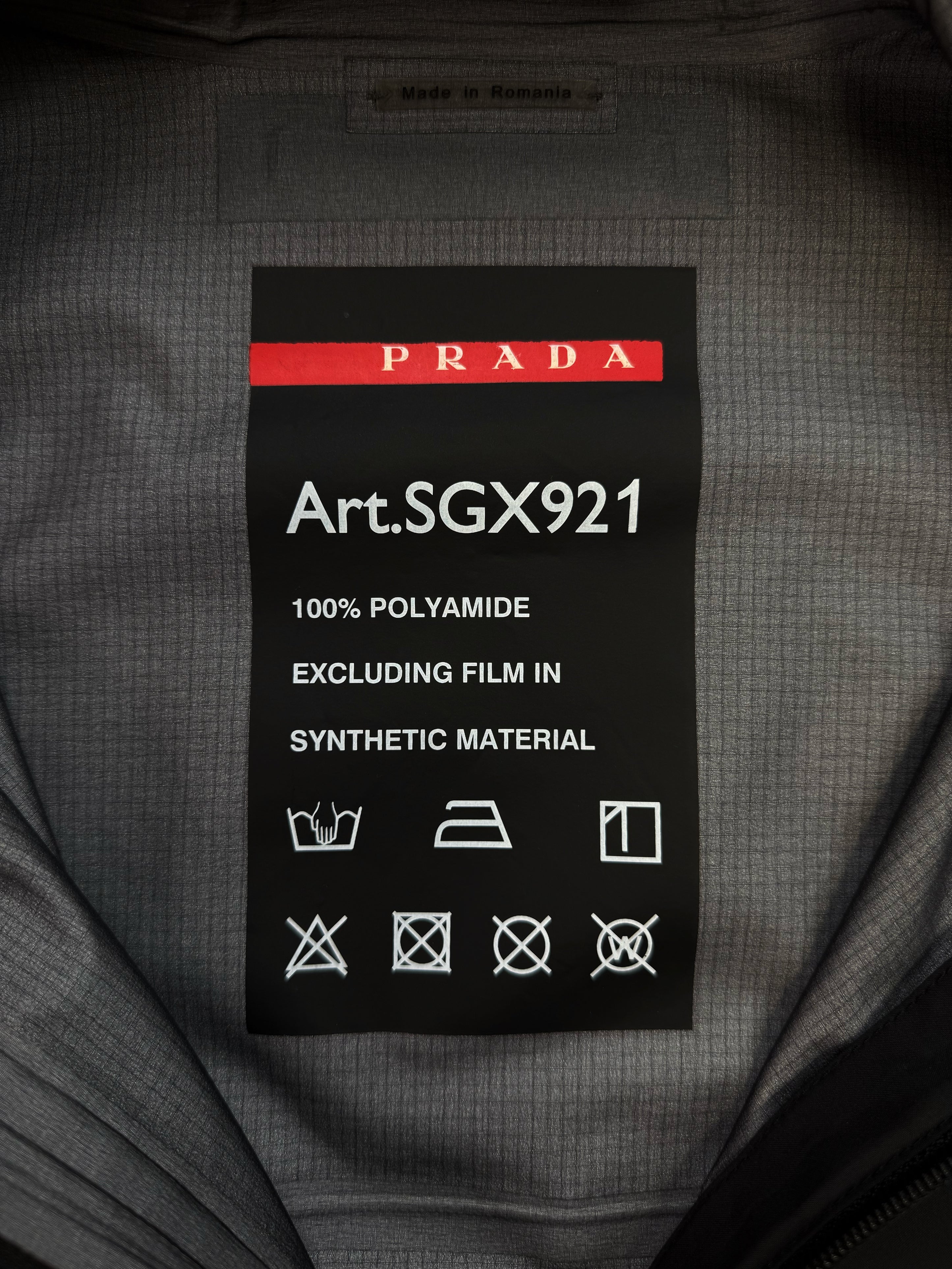 AW18 Prada Gore-Tex Pro Fabric Black Linea Rossa Shell Jacket
