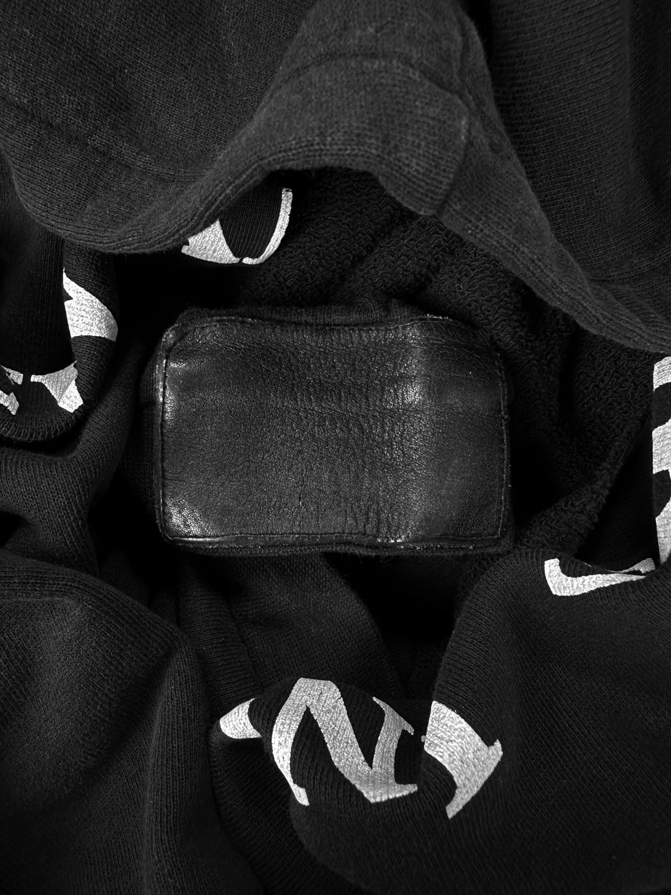 SS03 Raf Simons ‘New Kids Inc’ Consumed Split Graphic Raglan Hoodie
