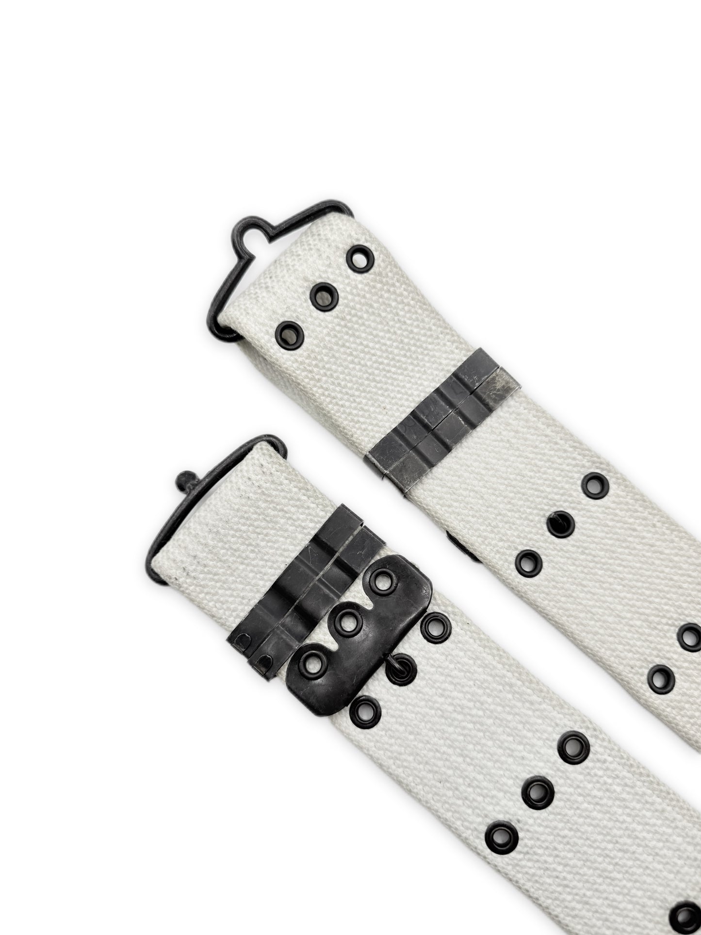AW01 Raf Simons ‘Riot Riot Riot’ White Eyelet Combat Belt
