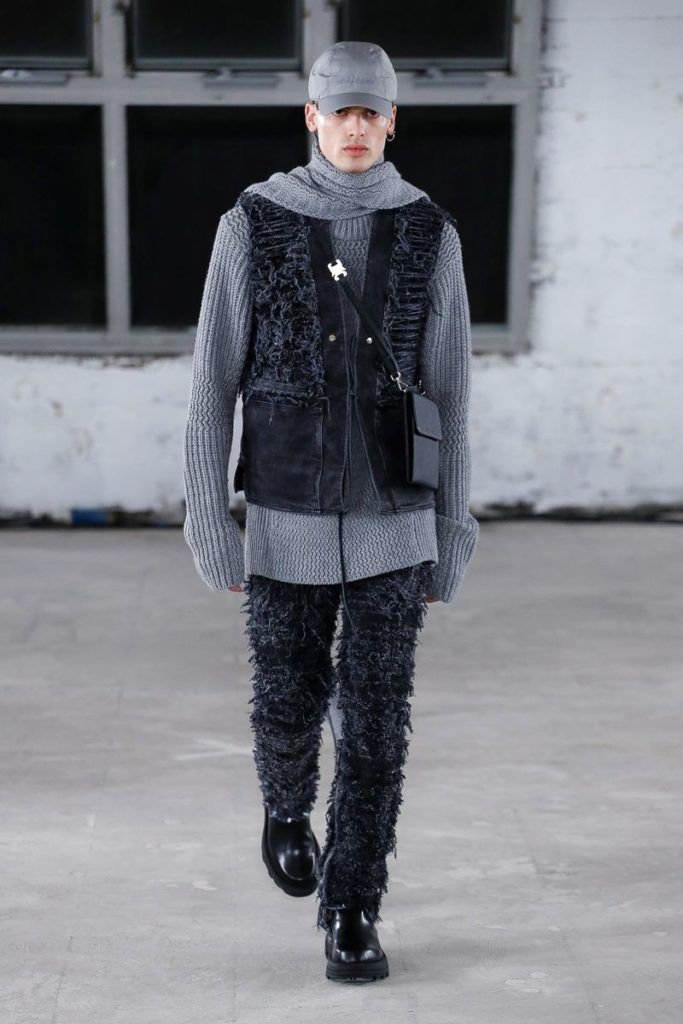 FW19 1019 Alyx 9SM x Blackmeans Thrashed 6 Pocket Denim Jeans
