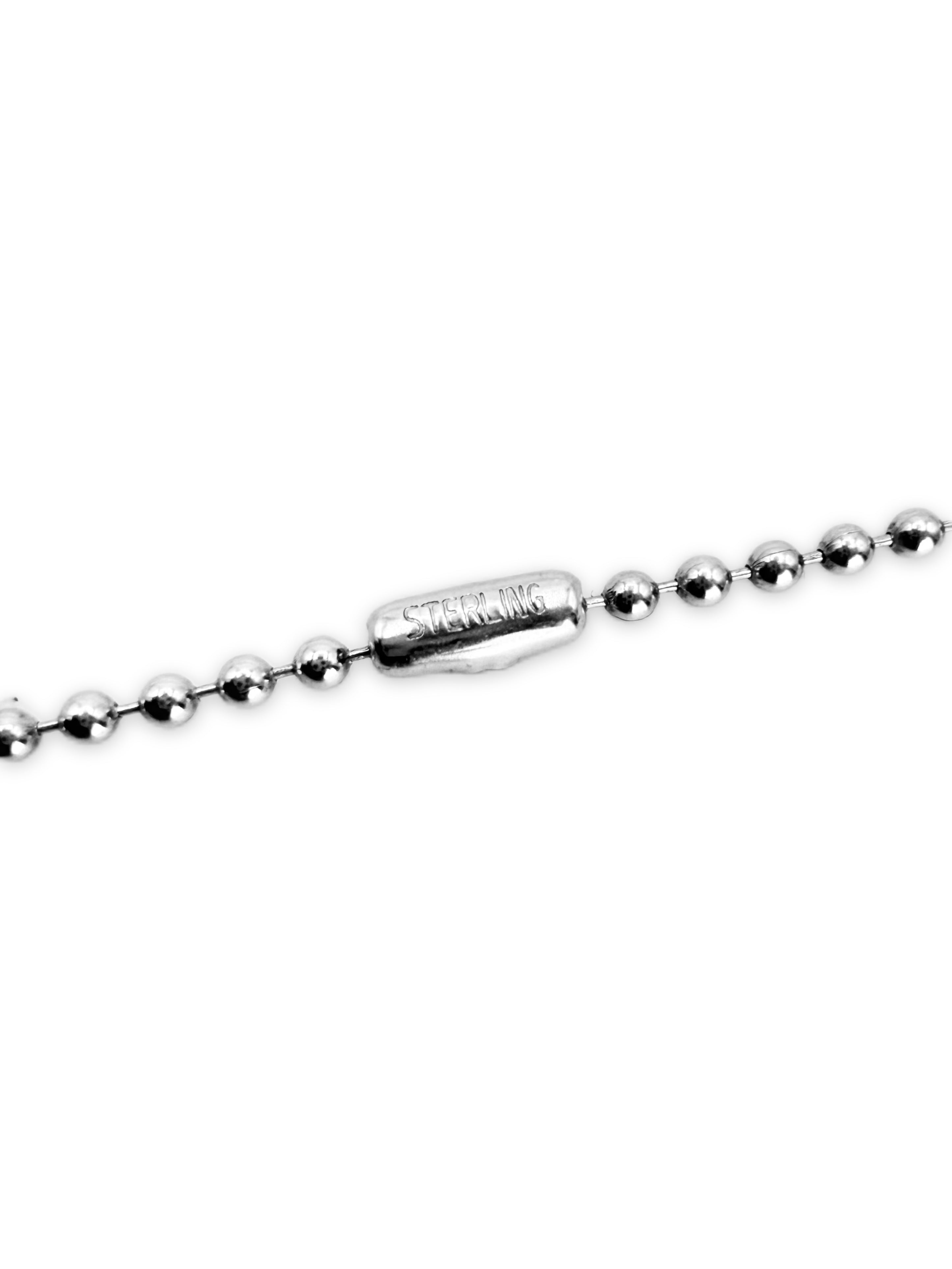 Chrome Hearts .925 Silver 20 in Ball Chain Necklace