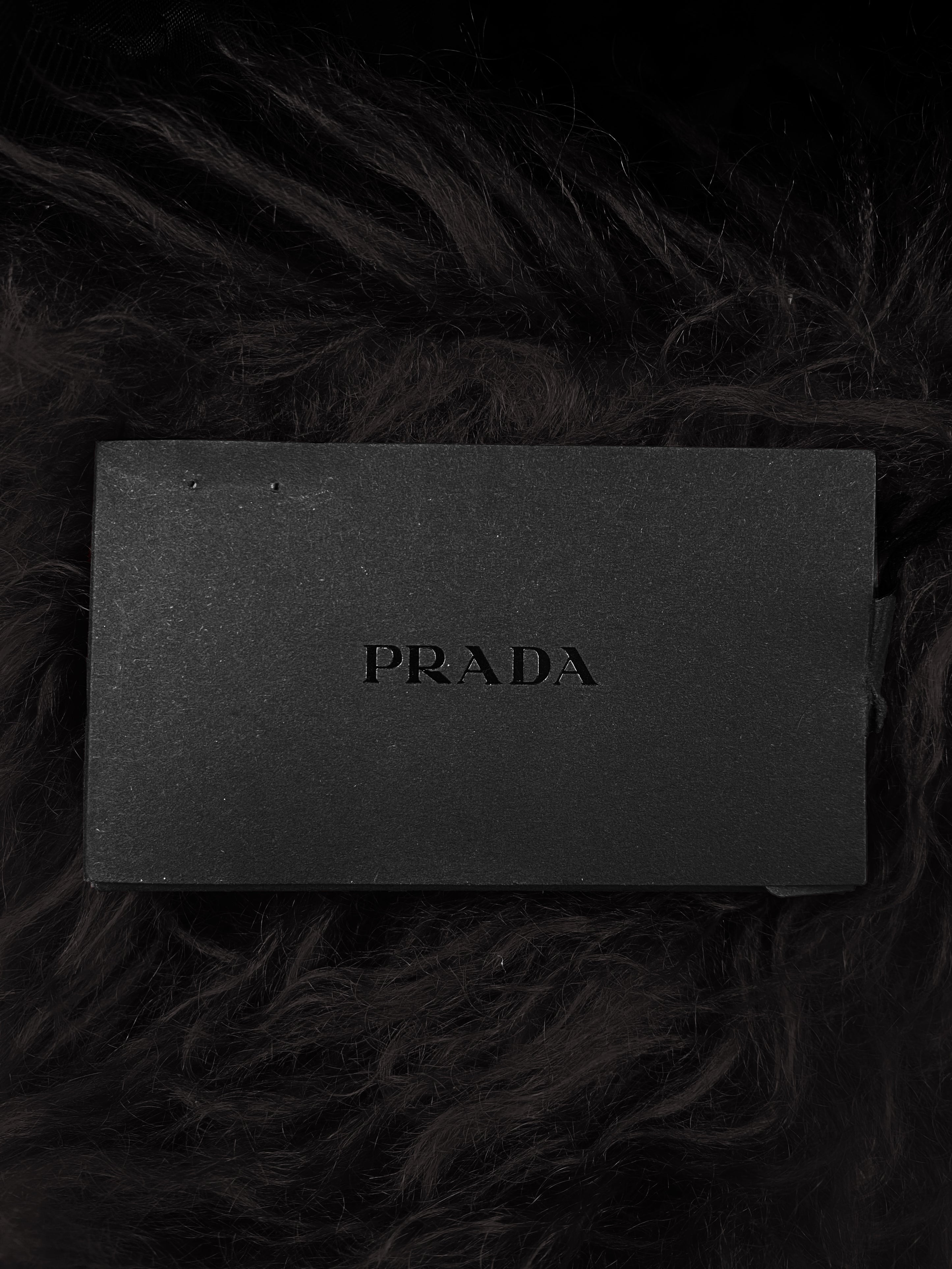 FW19 Prada Faux Fur Urshanka Nylon Trapper Hat