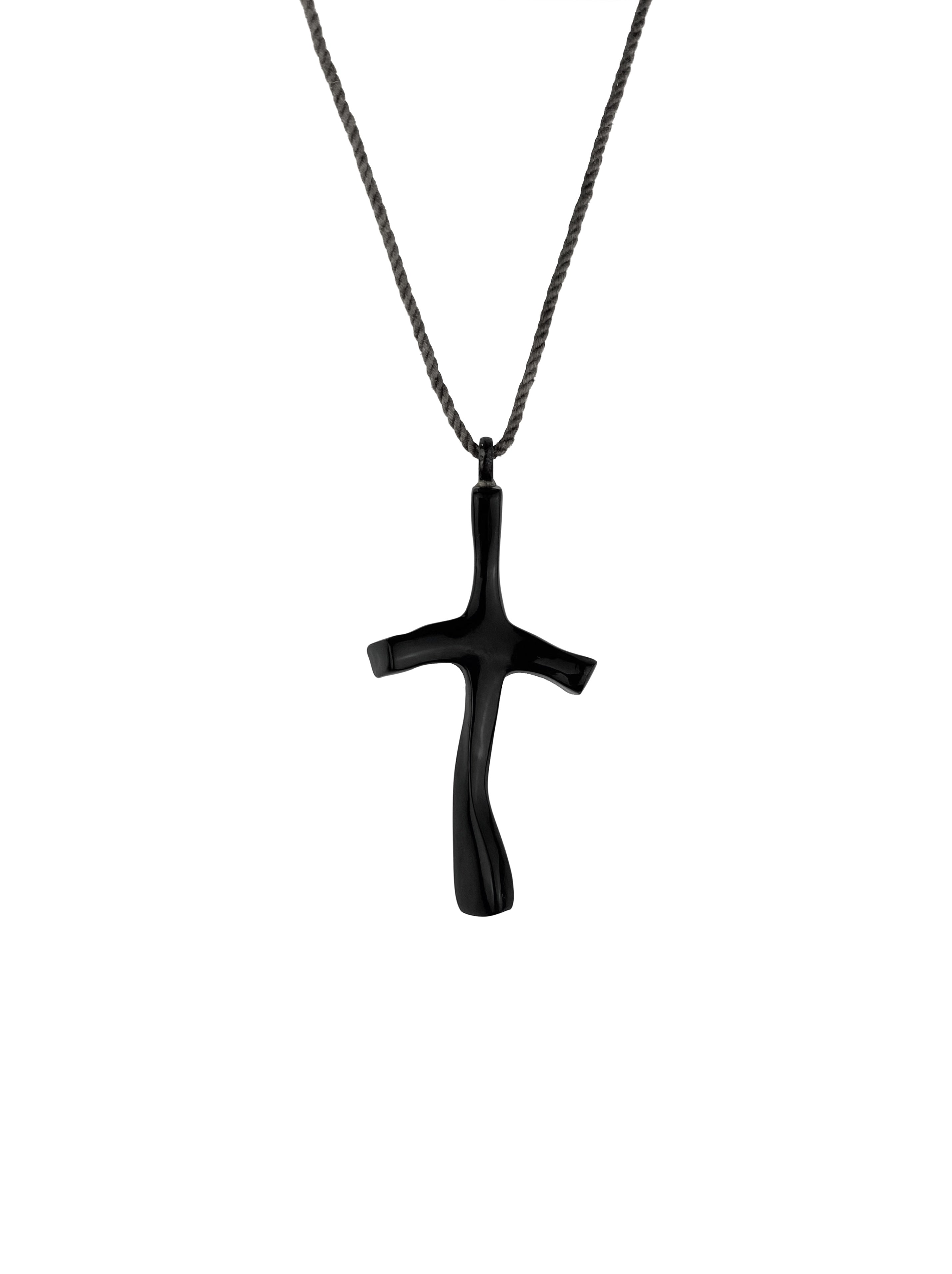 SS04 UNDERCOVER “LANGUID” DISTORTED CROSS NECKLACE | ArchiveThreads
