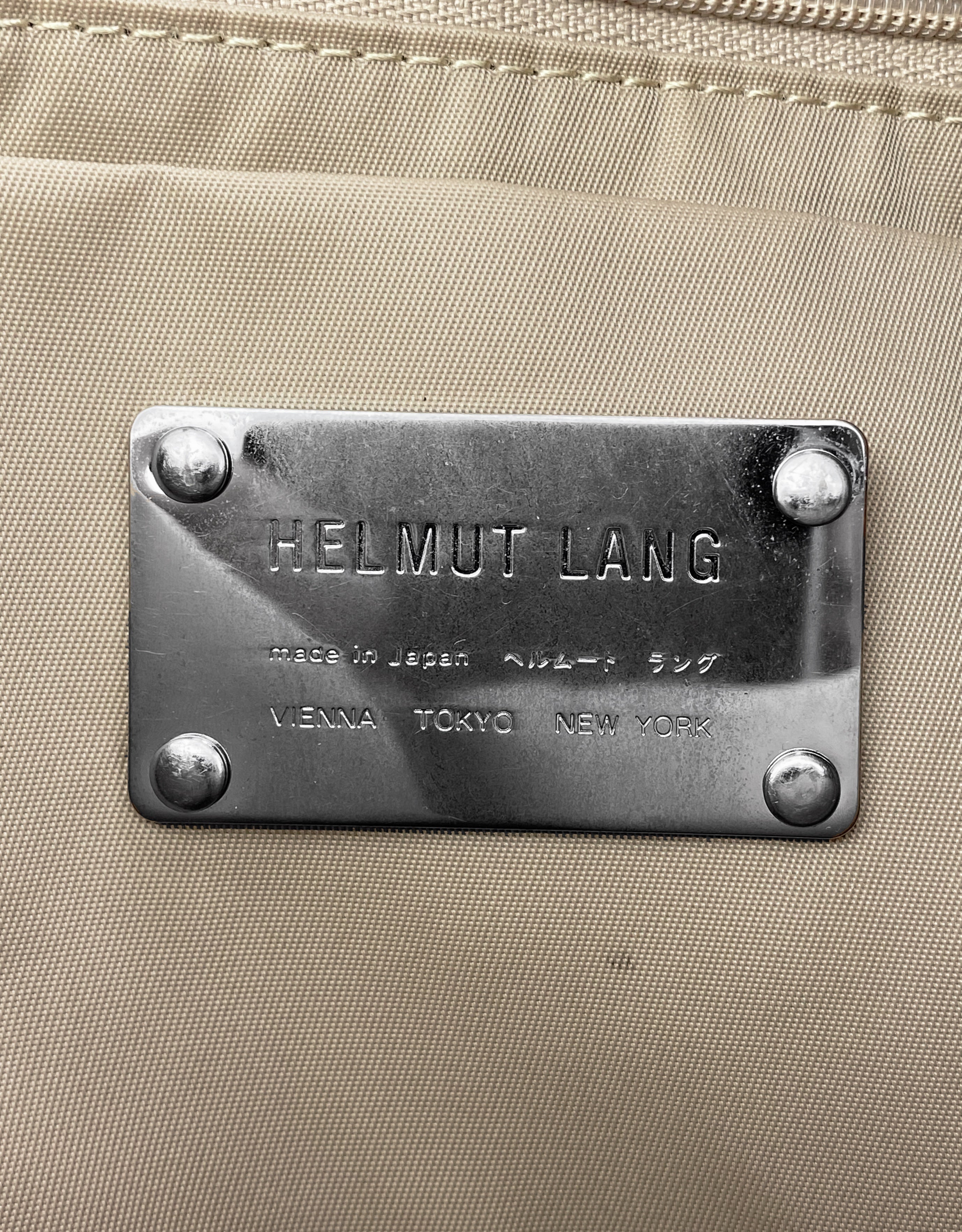 AW99 Helmut Lang Nylon Crossbody Zippered Bag
