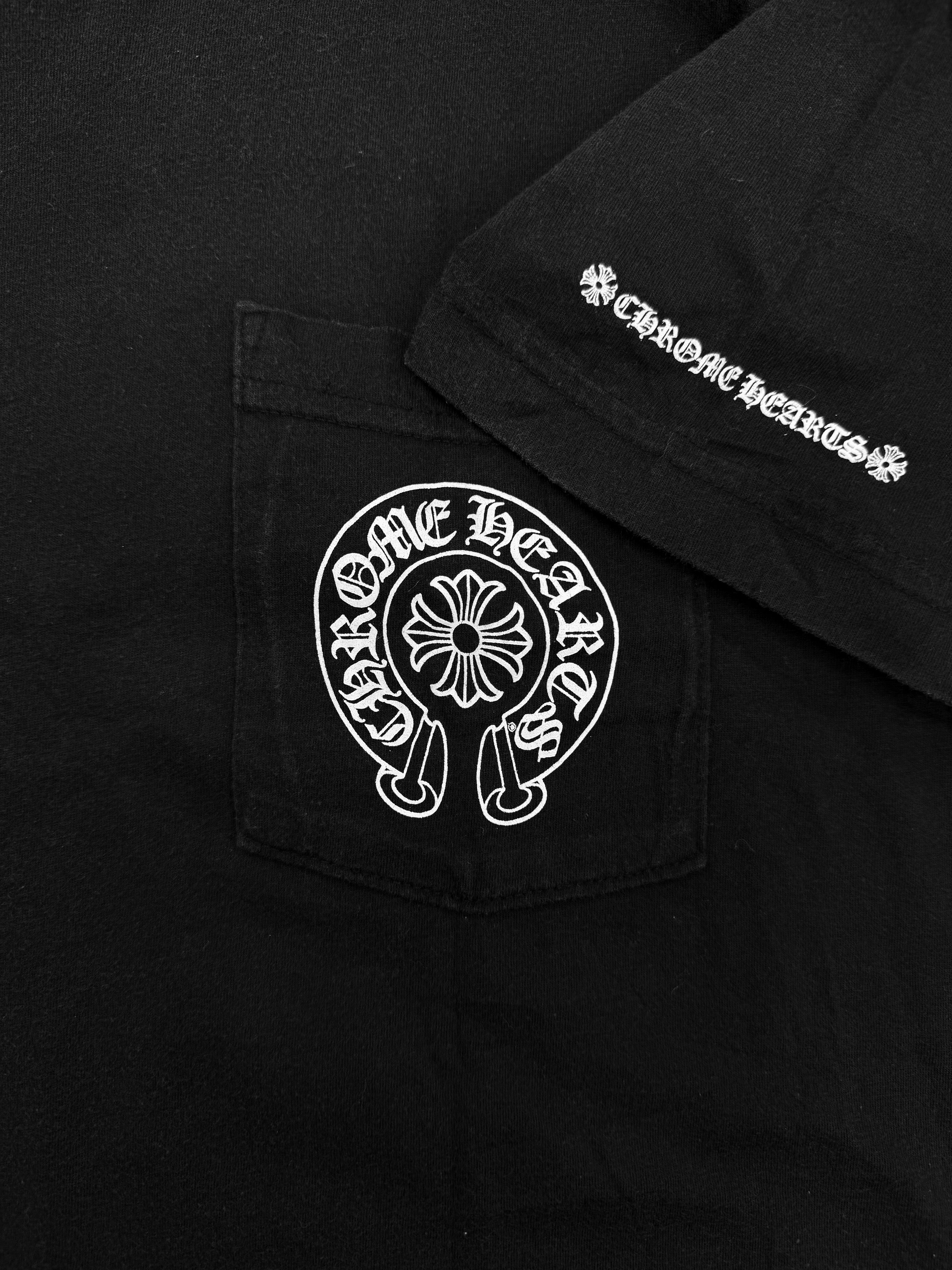 Chrome Hearts Horseshoe Plus Logo Black T-Shirt