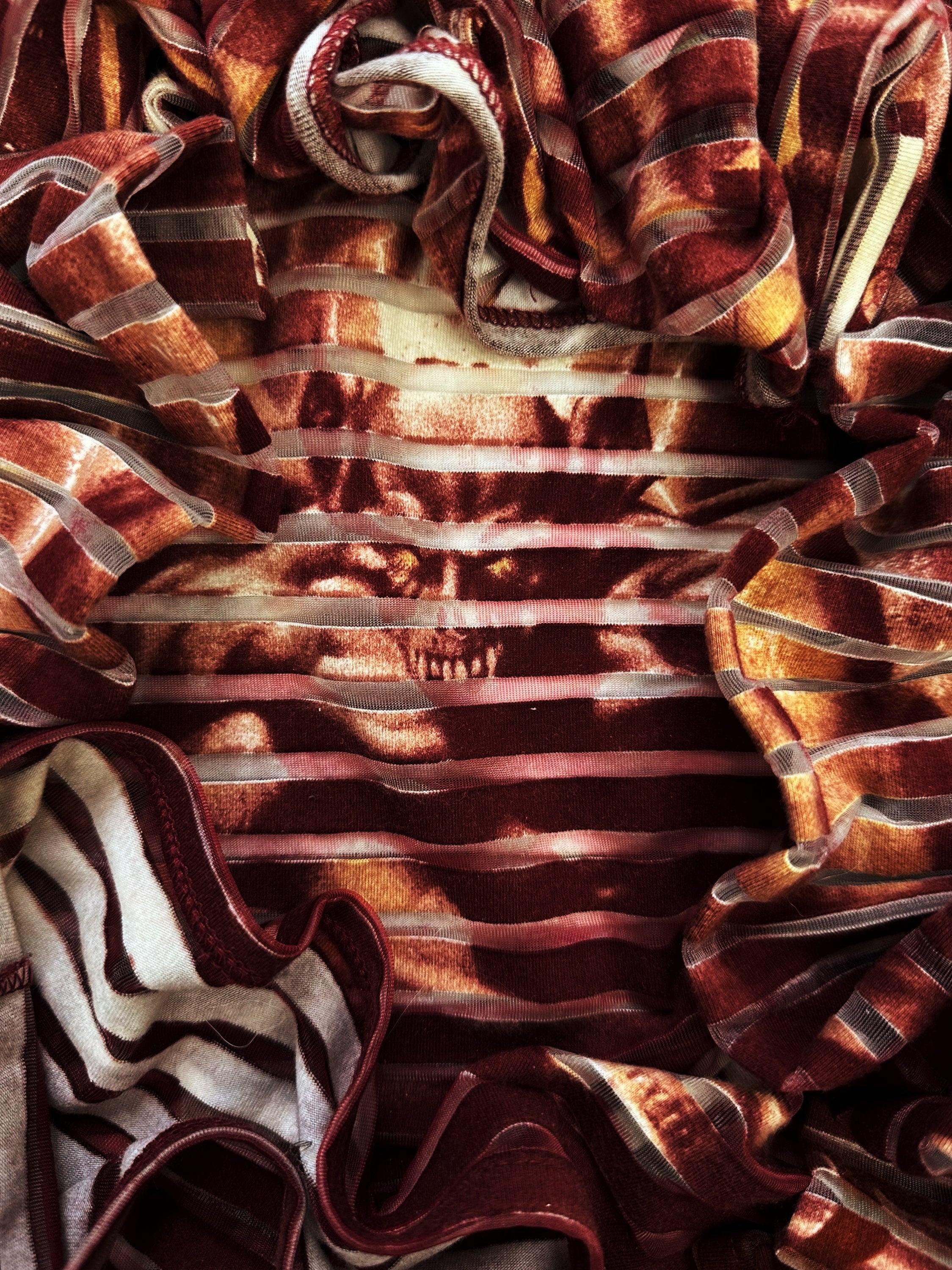 SS01 Jean Paul Gaultier ‘Satan’ Tattoo Mesh Long Sleeve Shirt