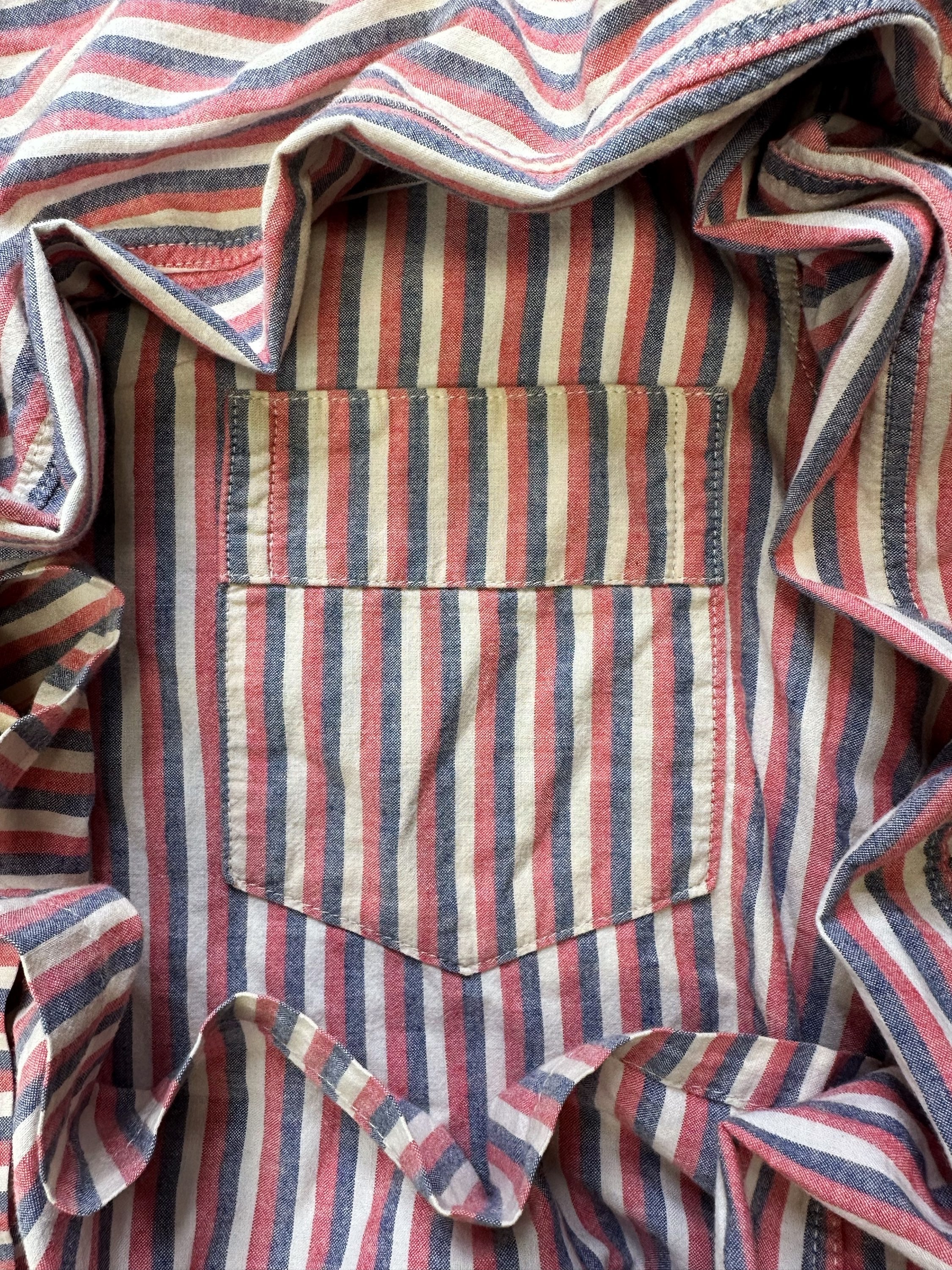 Kapital ‘Pinstripe’ Chest Pocket Long Sleeve Shirt