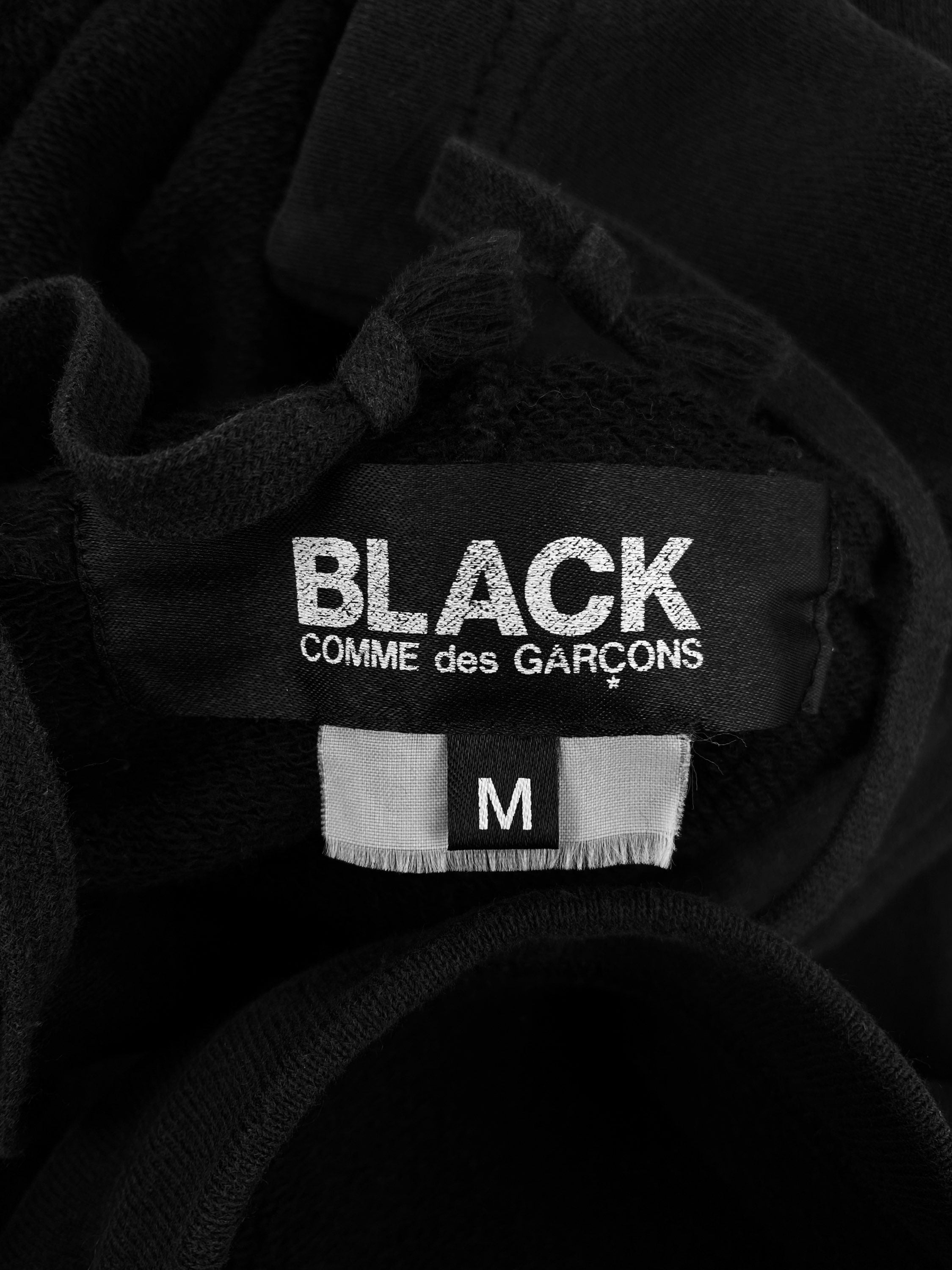 Comme des Garçons BLACK ‘Love Joy Hope’ Black Graphic Hoodie